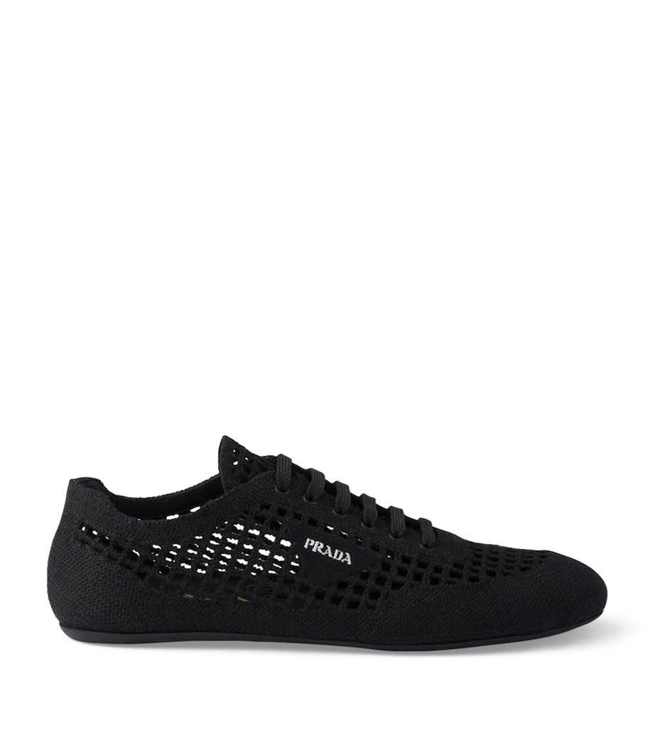 Prada Cotton Crochet Collapse Sneakers Image 1