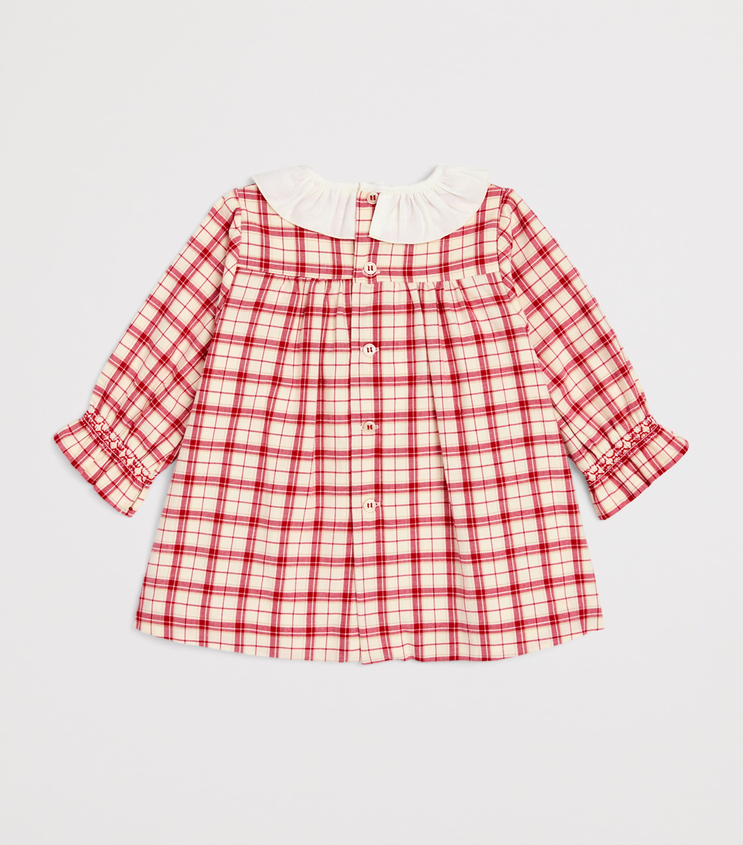 Paz Rodriguez Cotton Tartan Dress (12 Months) Image 2