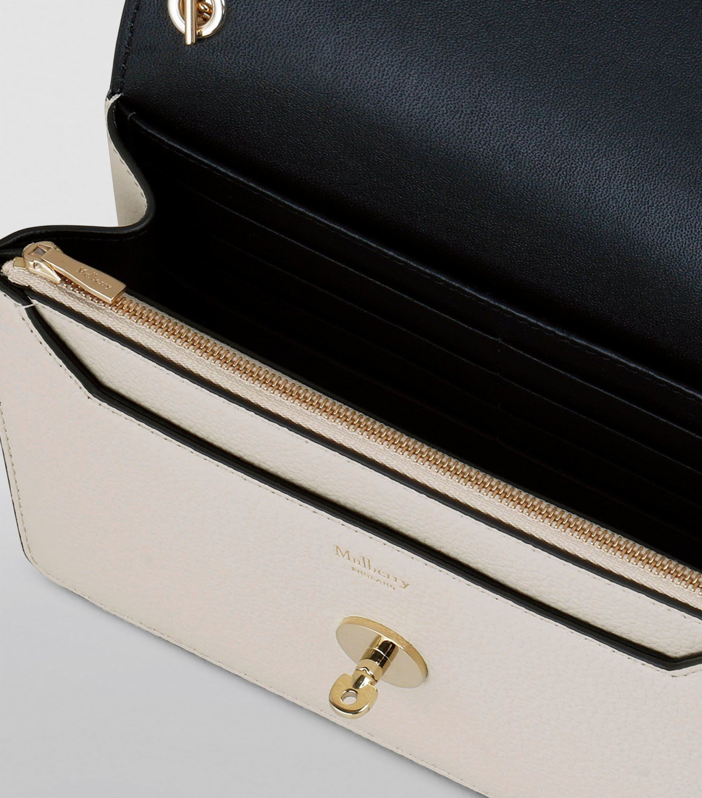 Small Leather Darley Cross-Body Bag CHALK Image 3