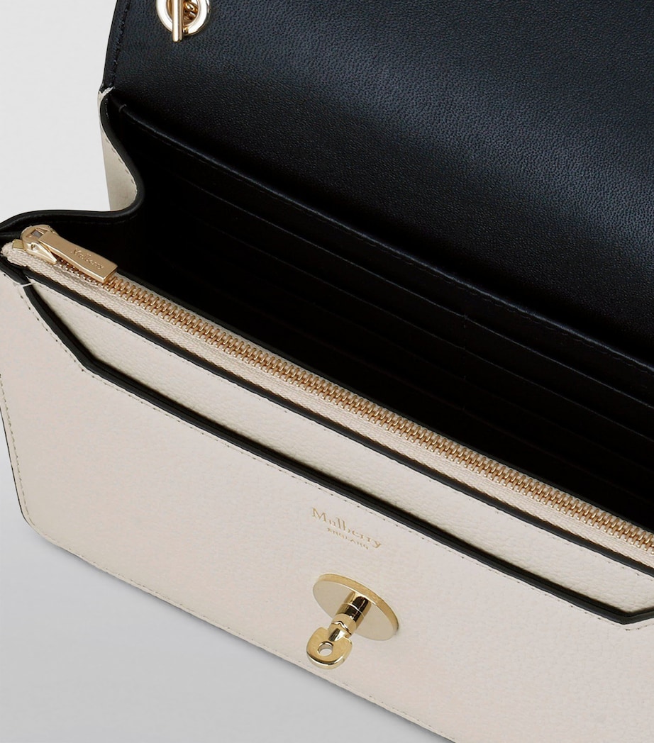 Small Leather Darley Cross-Body Bag CHALK Image 3