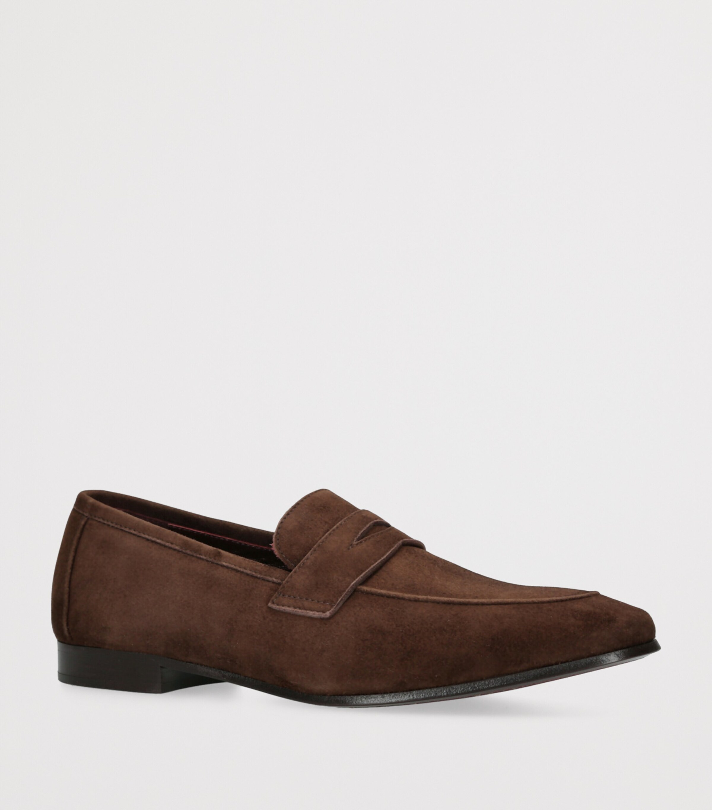 Bougeotte Suede Flaneur Loafers Dark Brown Image 3