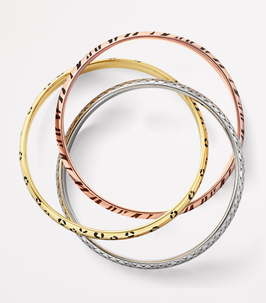 Mixed Gold and Diamond Wild Ones Trinity Bracelet MULTI Image 3