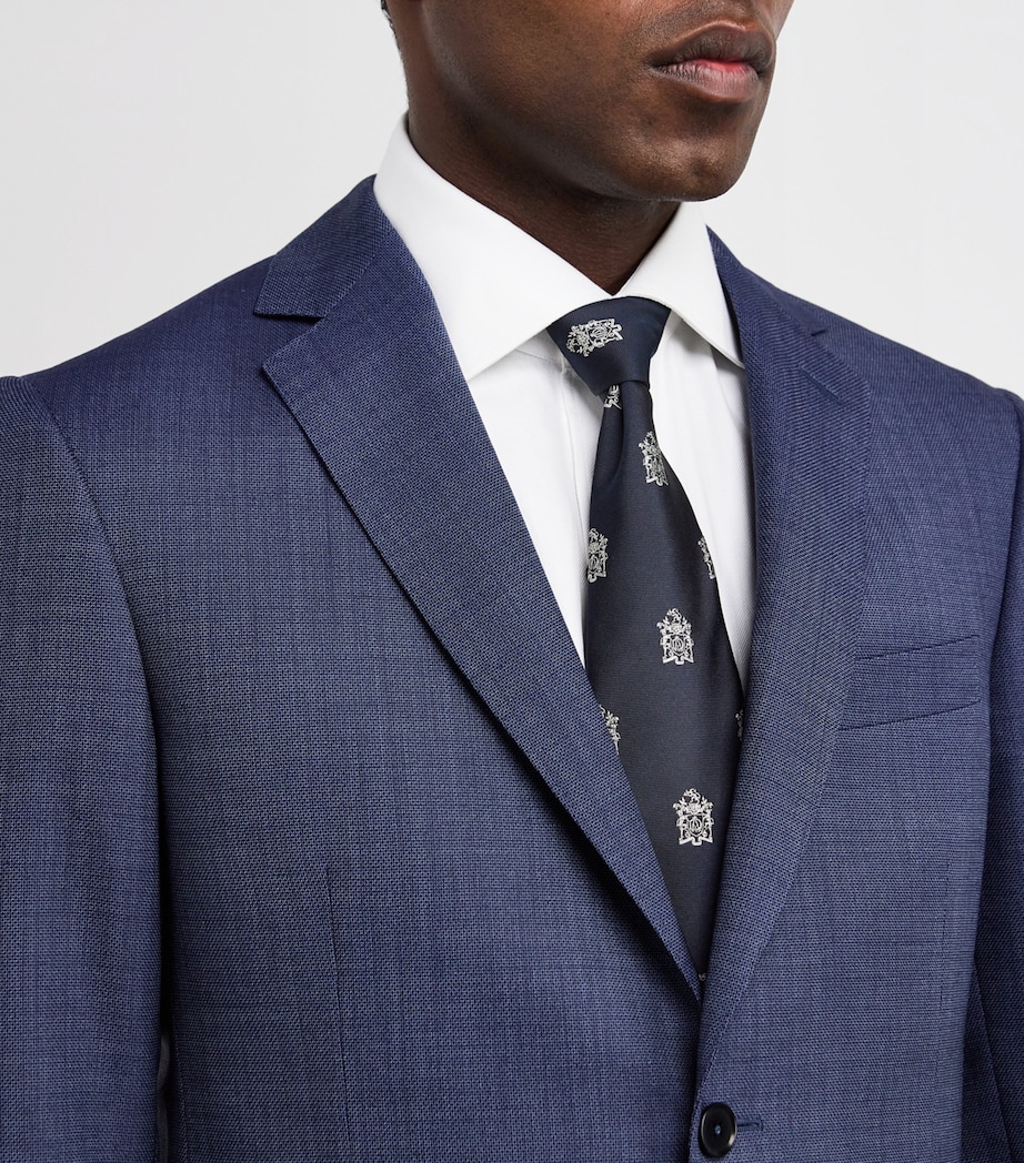 Silk Armorial Tie HOUSE NAVY Image 2