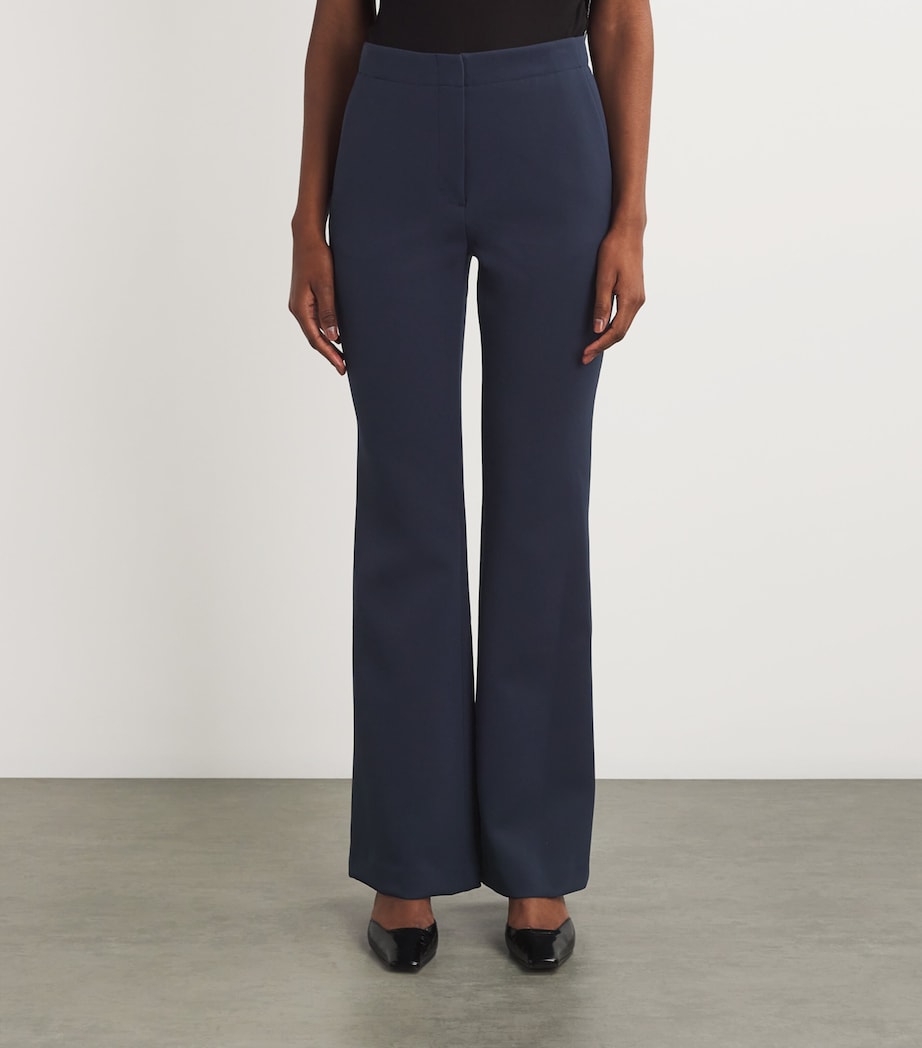 Simkhai Womens Kenna Flared Tailored Trousers Midnight Image 3
