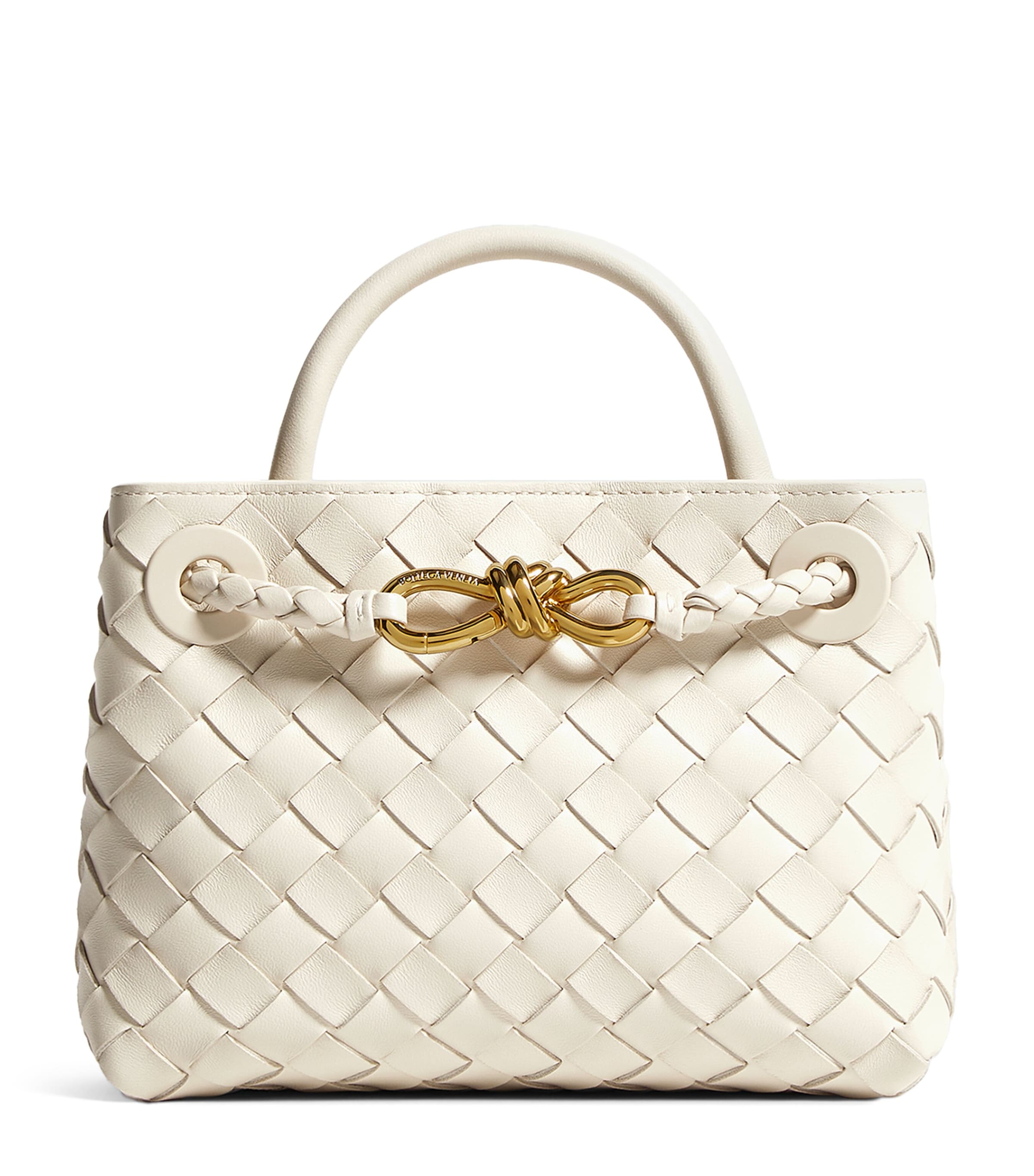 Bottega Veneta Womens Mini Leather Andiamo Top-Handle Bag Image 1