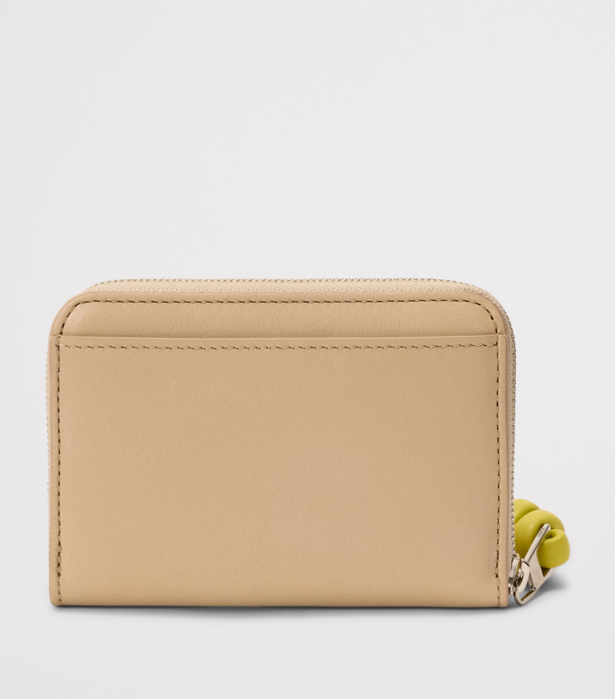 LOEWE Leather Knot Coin Purse Beige/lemon Image 3