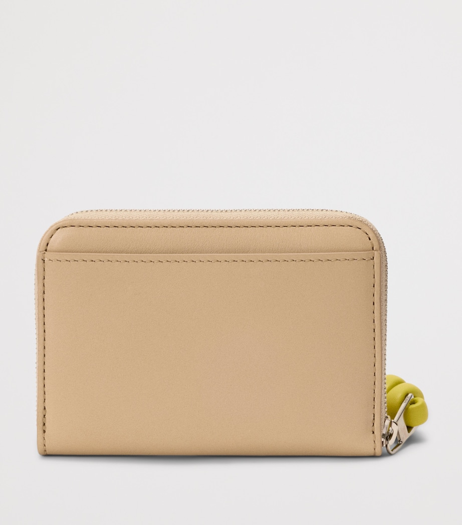 LOEWE Leather Knot Coin Purse Beige/lemon Image 3