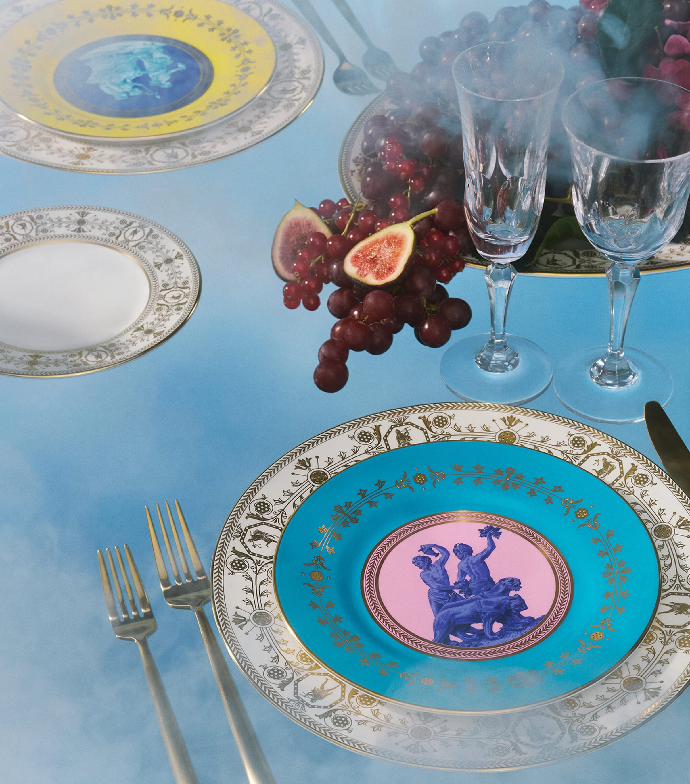 Wedgwood Bacchus Plate (20.6cm) Turquoise Image 7