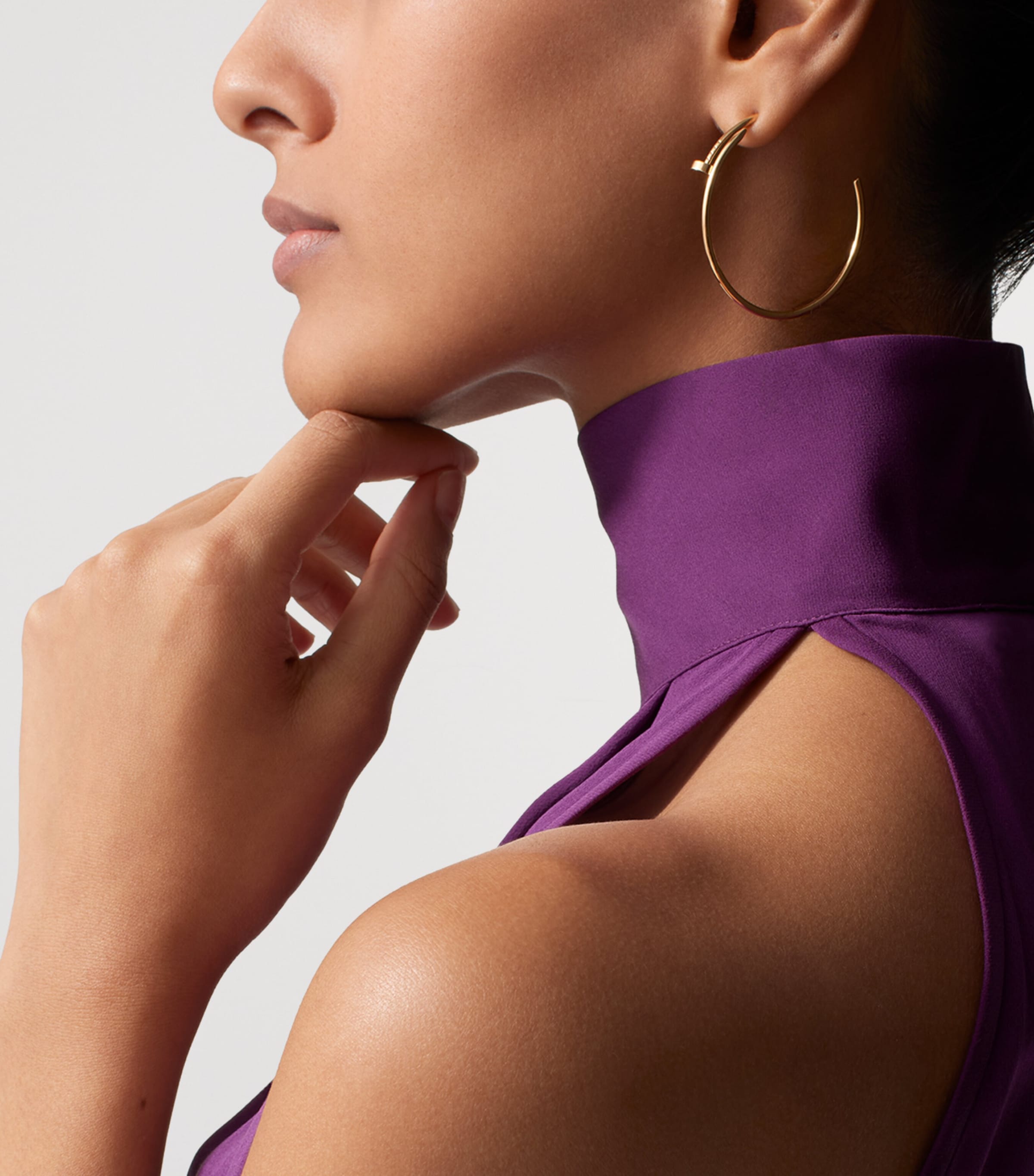 Cartier Yellow Gold Juste un Clou Hoop Earrings Yellow Gold Image 3