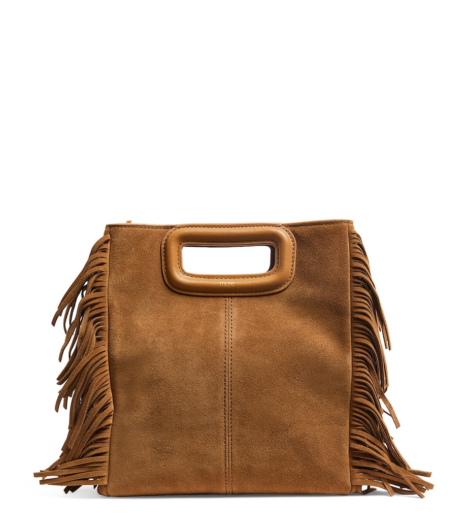 Suede M Top-Handle Bag CAMEL Image 1