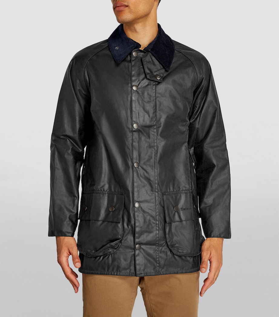 Waxed Beaufort Jacket NAVY Image 5