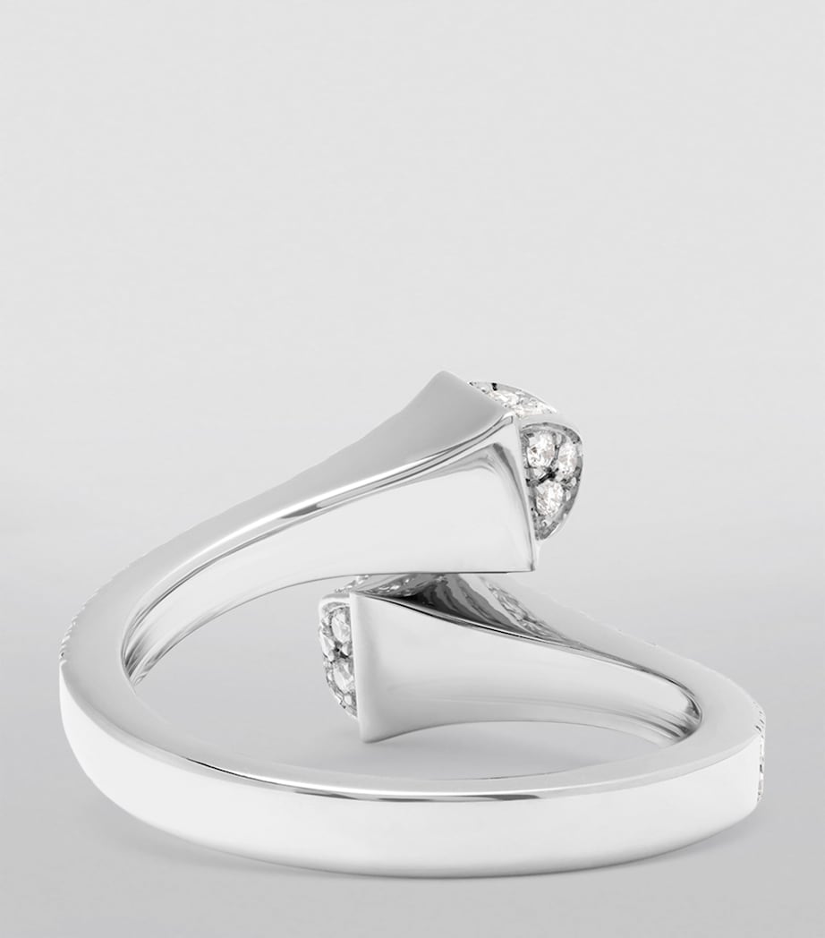 White Gold and Diamond Cleo Ring WHITE GOLD Image 3