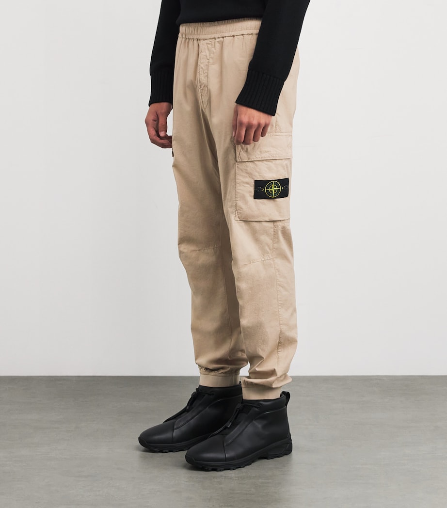 Stretch-Cotton Cargo Trousers V009A Image 3