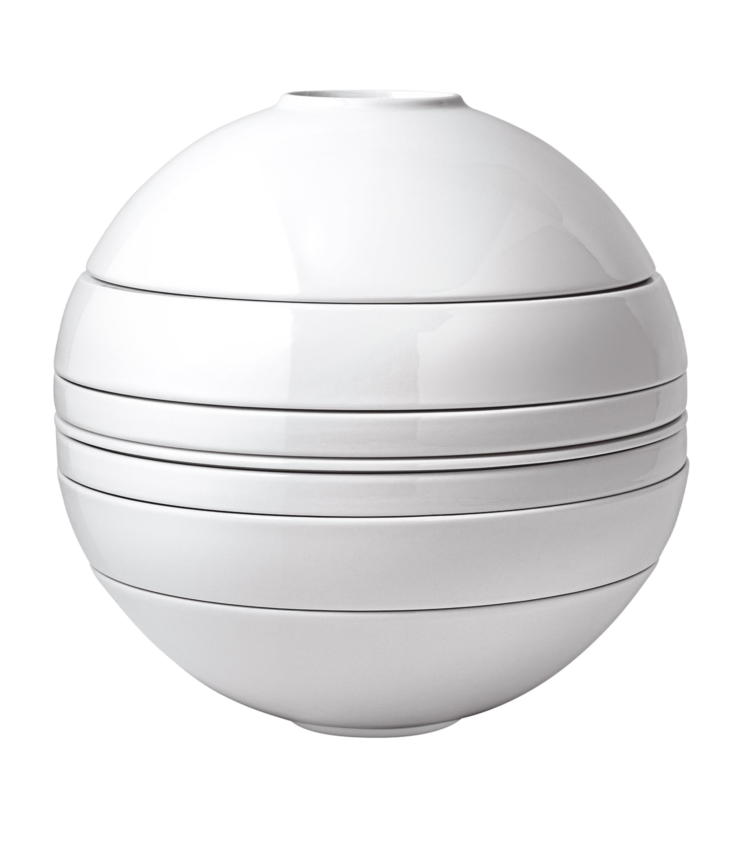 Villeroy & Boch Iconic La Boule Porcelain Dinner Set Of Six In White