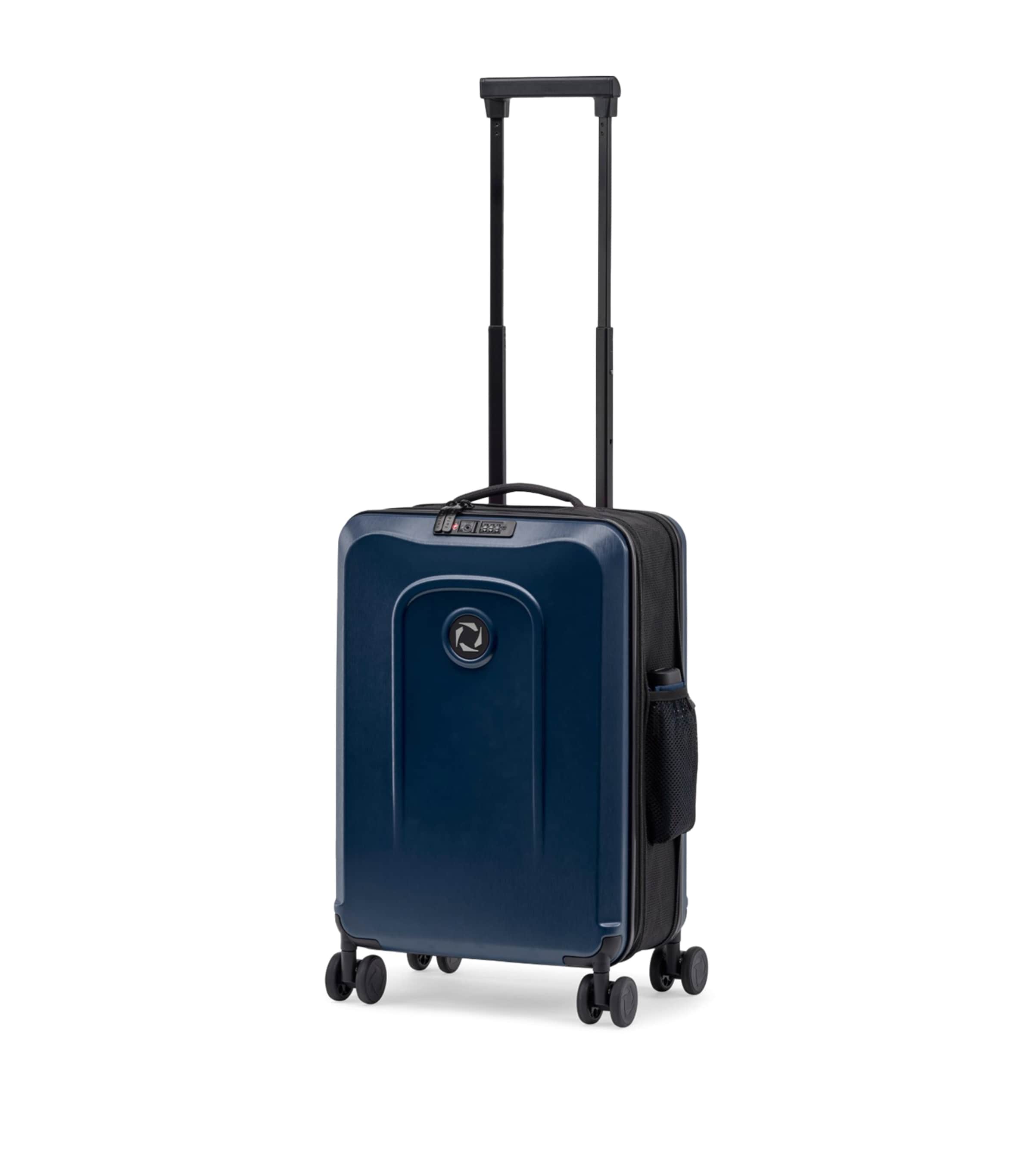 Shop Foldaway Carry-on Suitcase In Blue