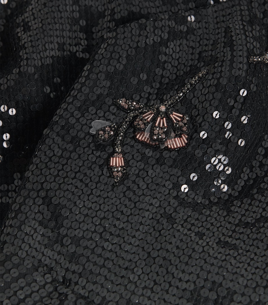 Sequin Ivonne Mini Dress BLACK Image 5