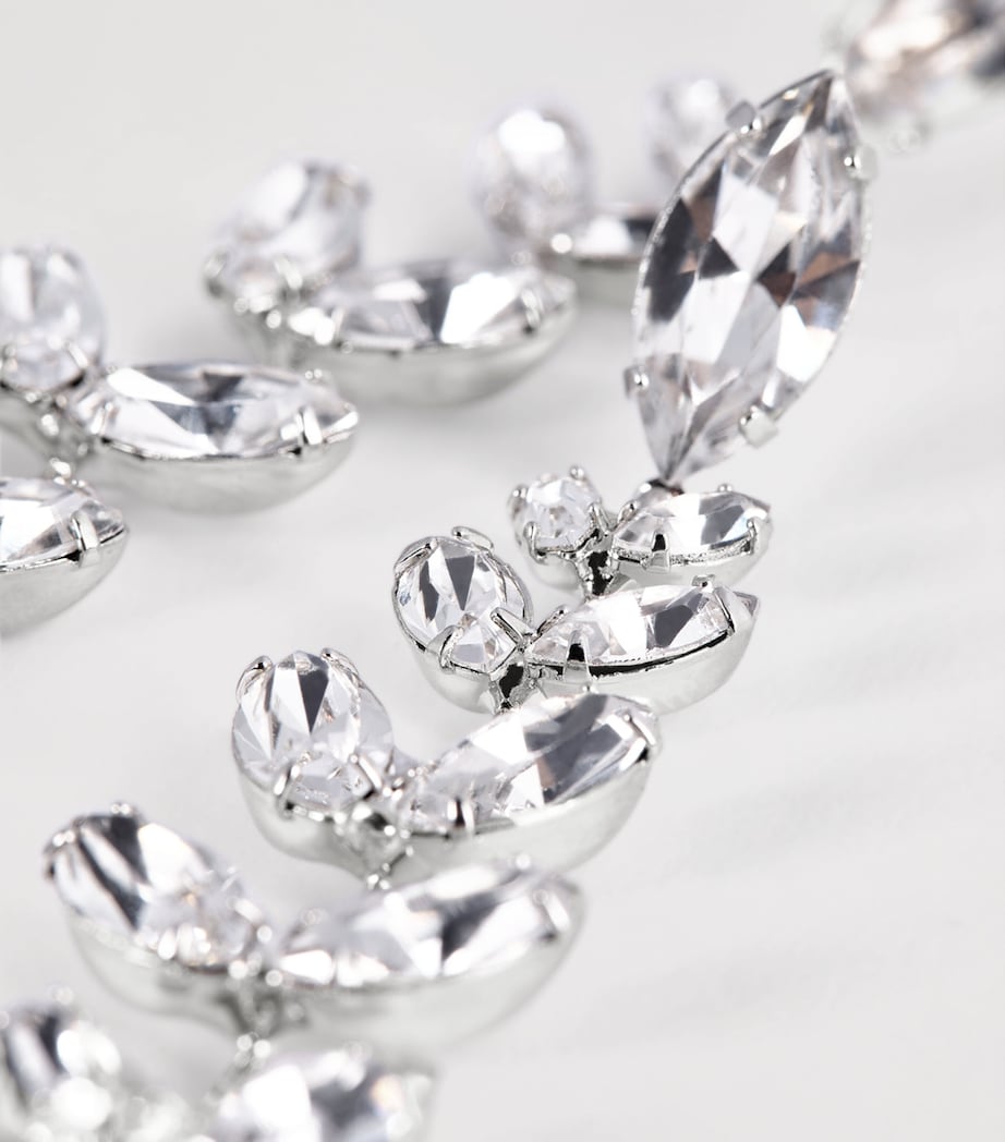 Rhodium-Plated Crystal Vianca Earrings CRYSTAL Image 5