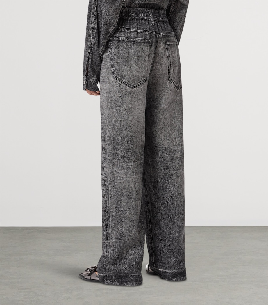 Tyler Illusion Print Wide-Leg Trousers ILLUSION BLACK Image 7