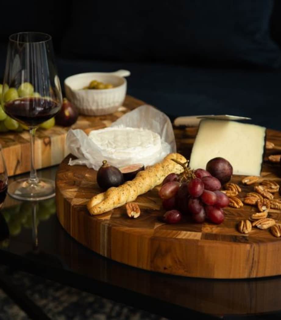 TeakHaus Round Serving and Cutting Board (46cm) Wood Image 2