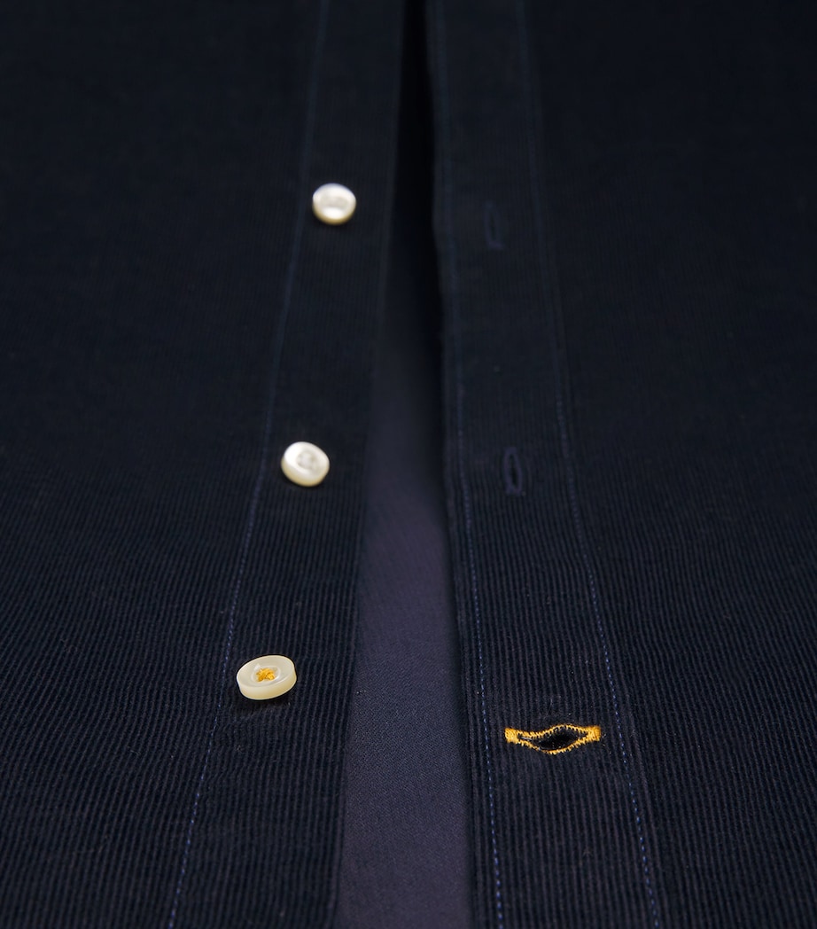 Cotton Corduroy Tailored Ramsey Shirt NAVY Image 5