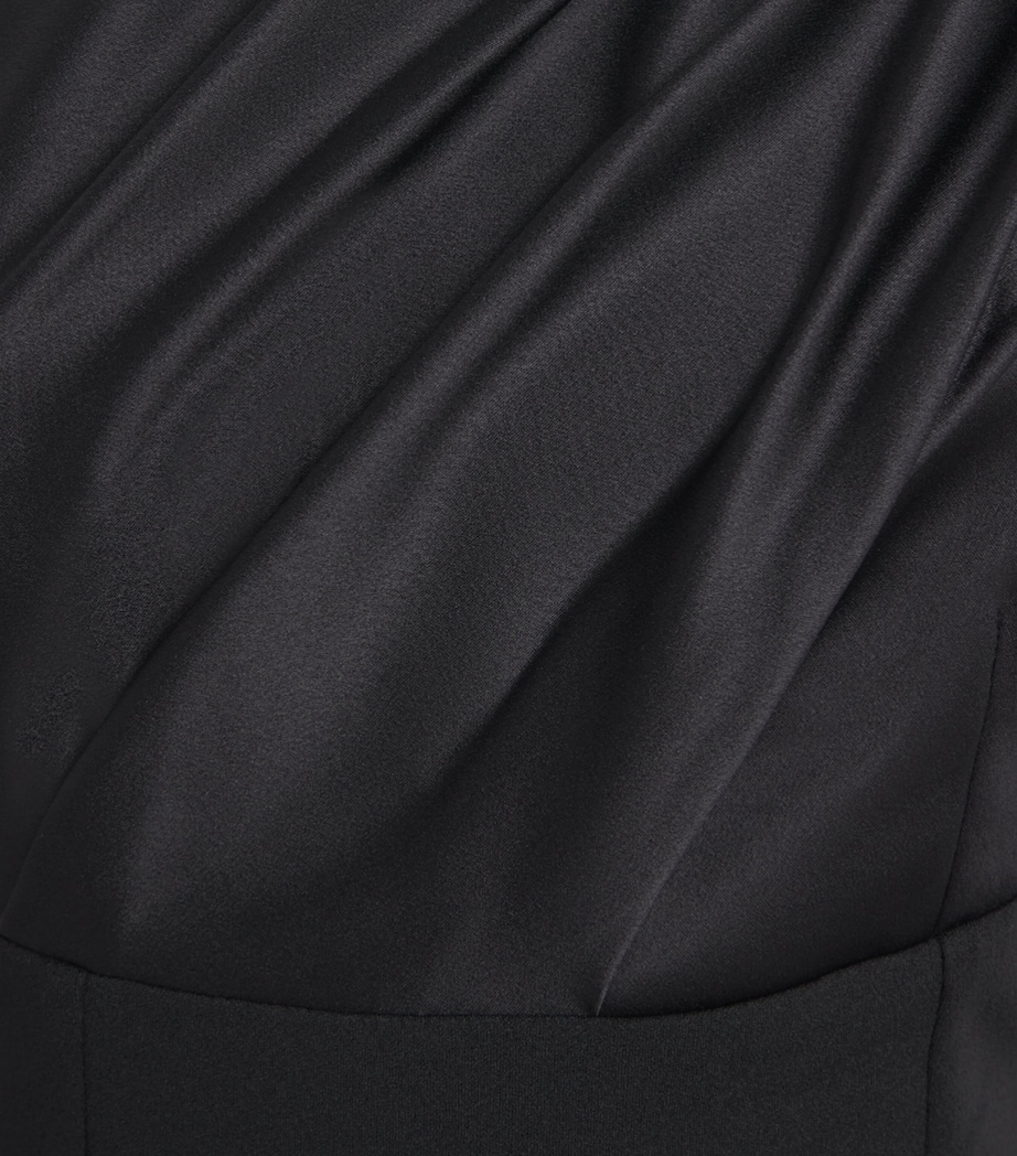 Solace London Womens One-Shoulder Gracie Maxi Dress Black Image 6