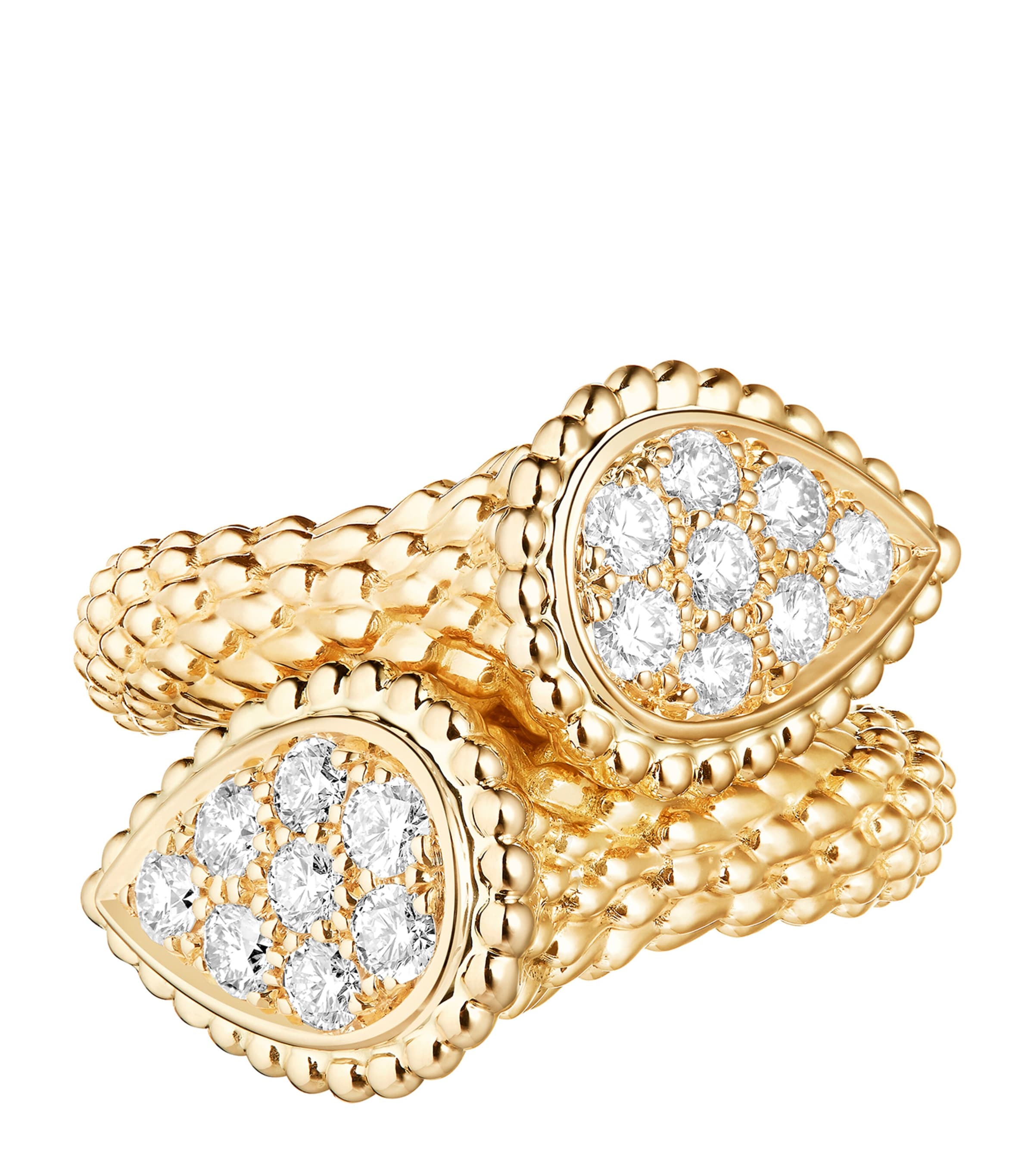 Yellow Gold and Diamond Serpent Bohème Toi et Moi Ring YELLOW GOLD Image 3