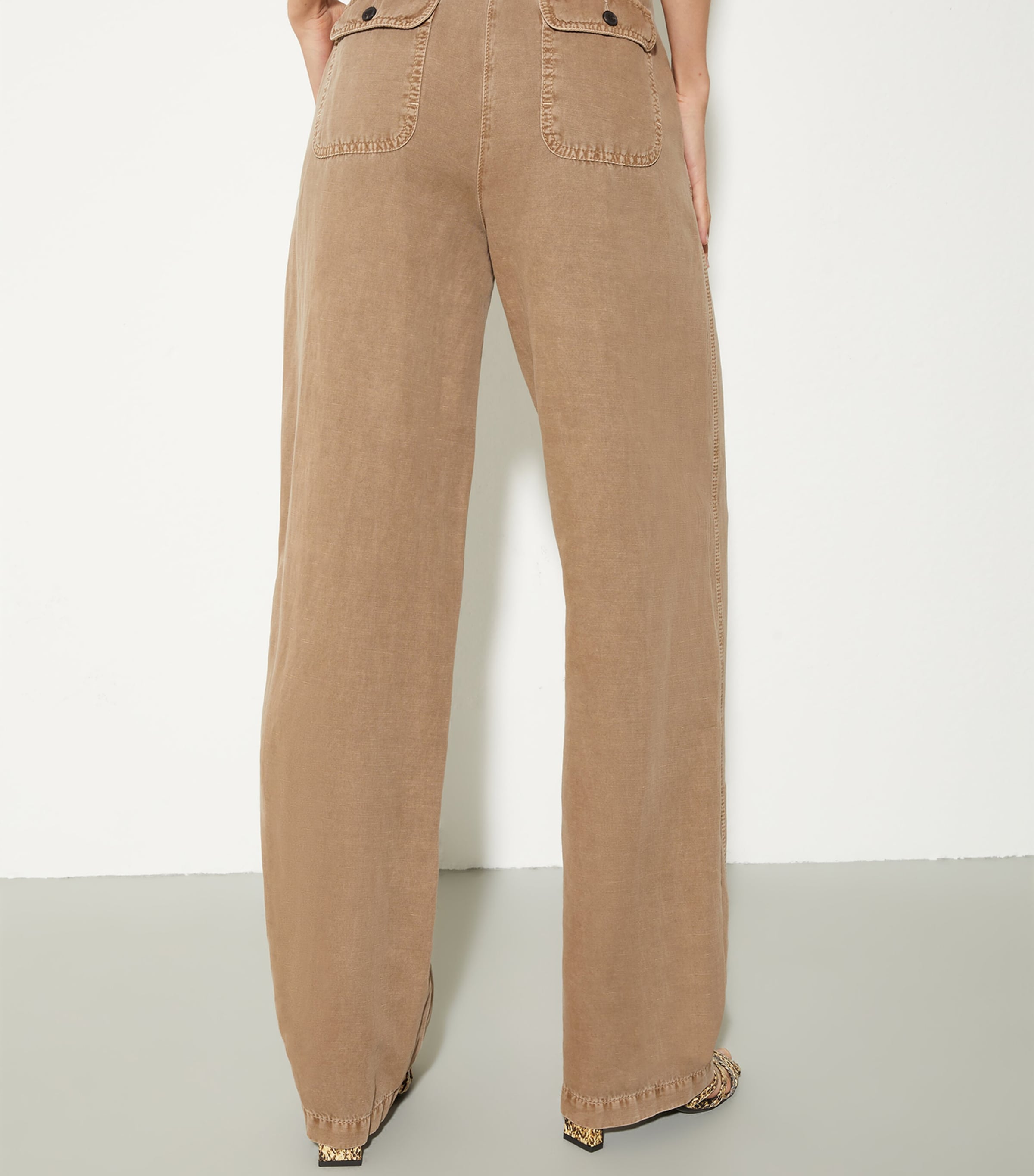 MAX&Co. Womens Twill Trousers Cocoa Image 4