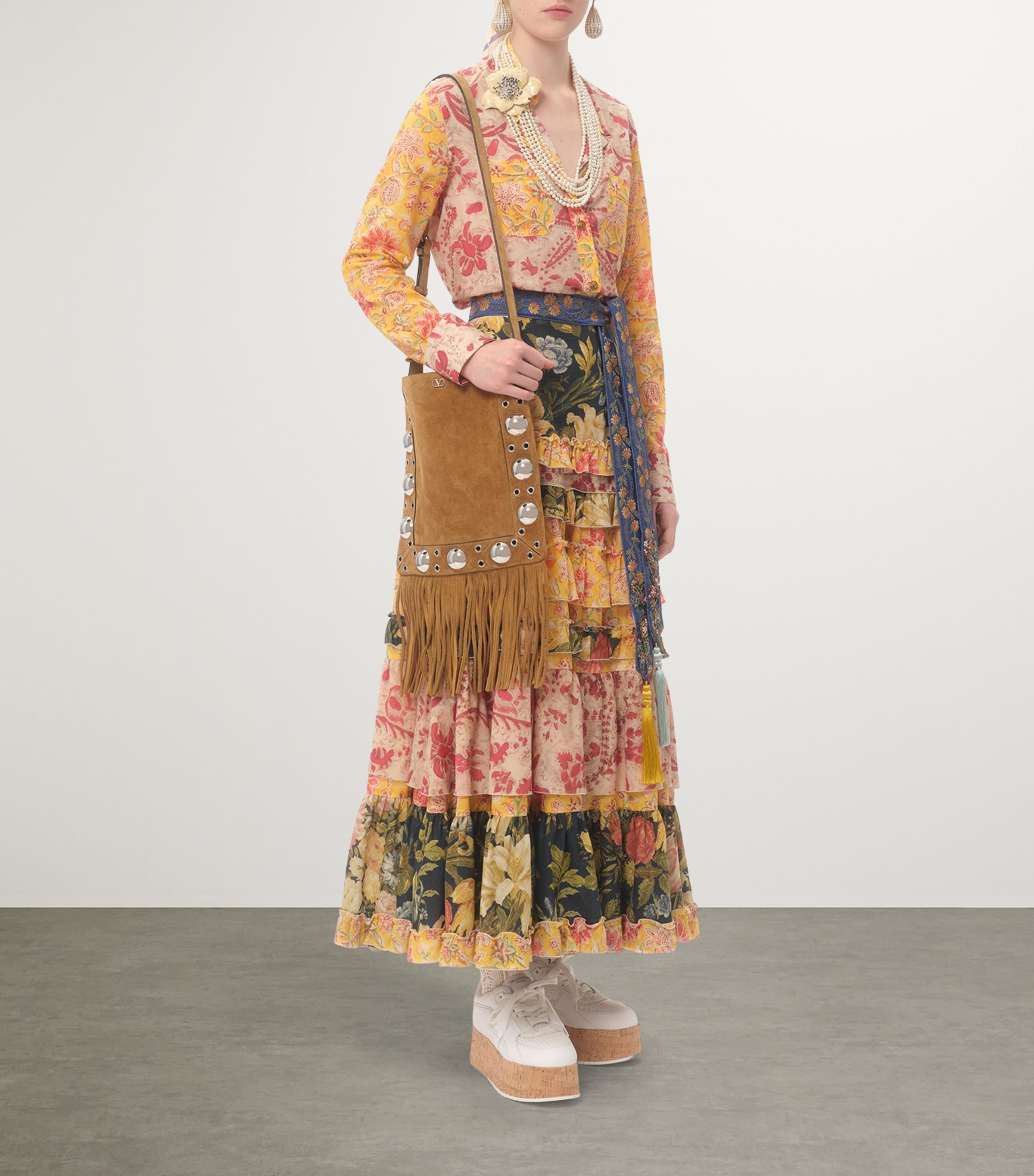 【関税込み】valentino garavani Valentino floral print shirt Valentino Garavani floral-print short-sleeved Shirt | Red