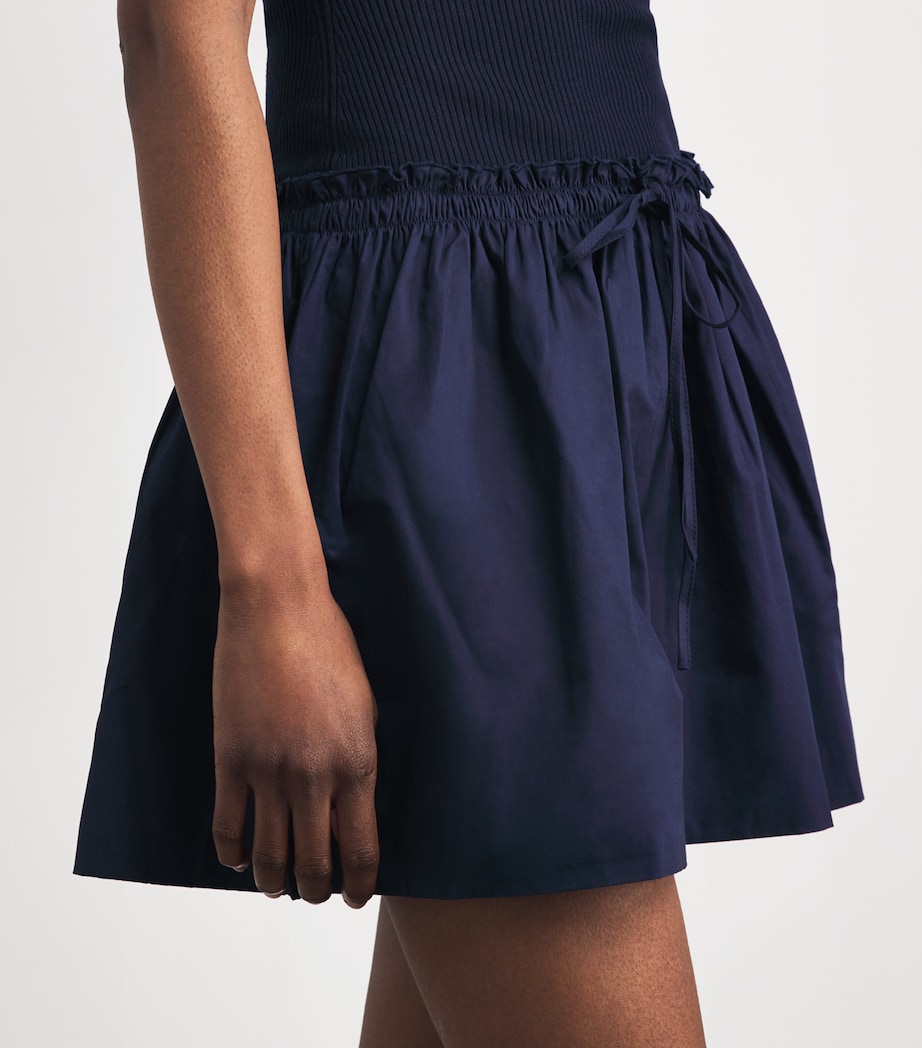 Claudie Pierlot Womens Knitted Polo Mini Dress Navy Image 5