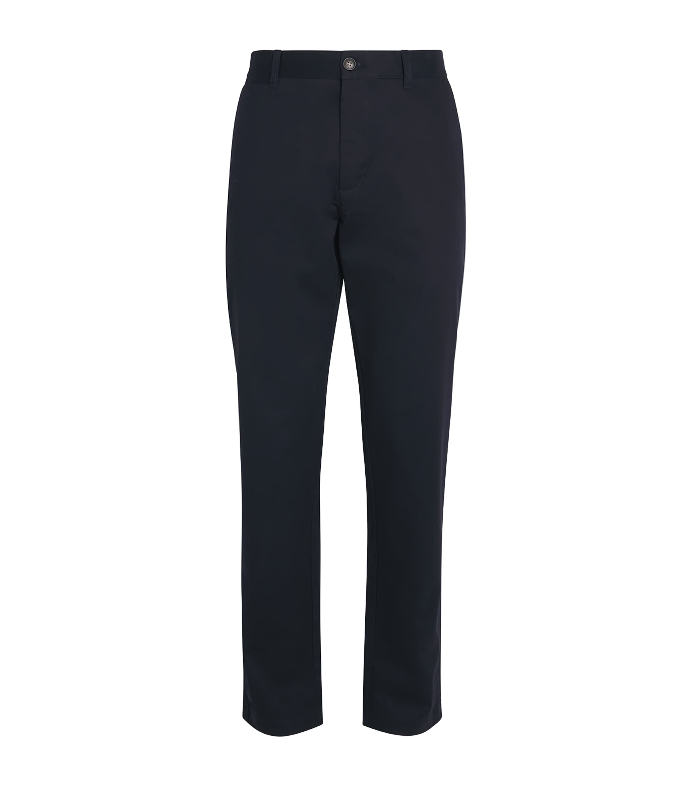 Stretch-Cotton Straight Trousers DARK NAVYNY74 Image 1