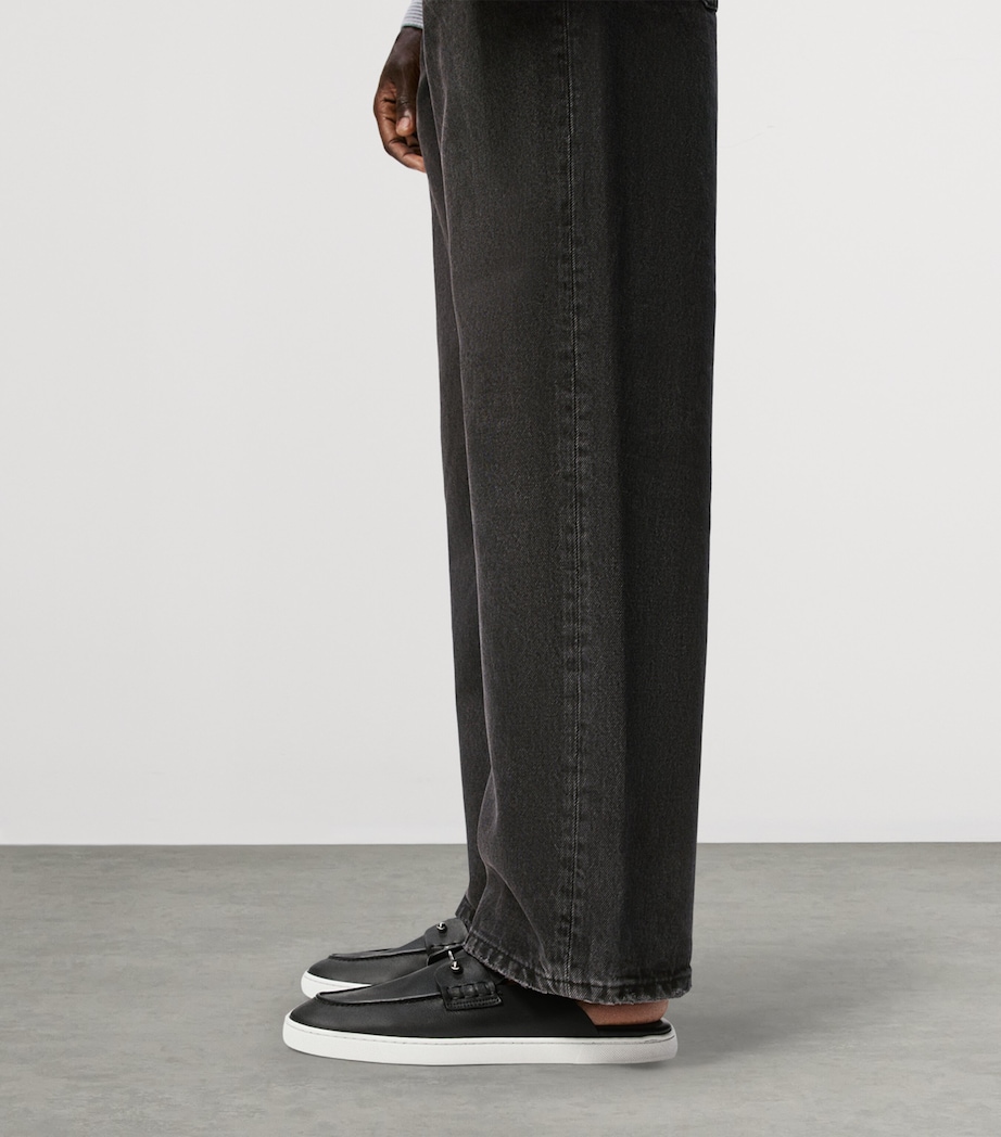 Christian Louboutin Chanme Calf Leather Boat Shoes Image 2