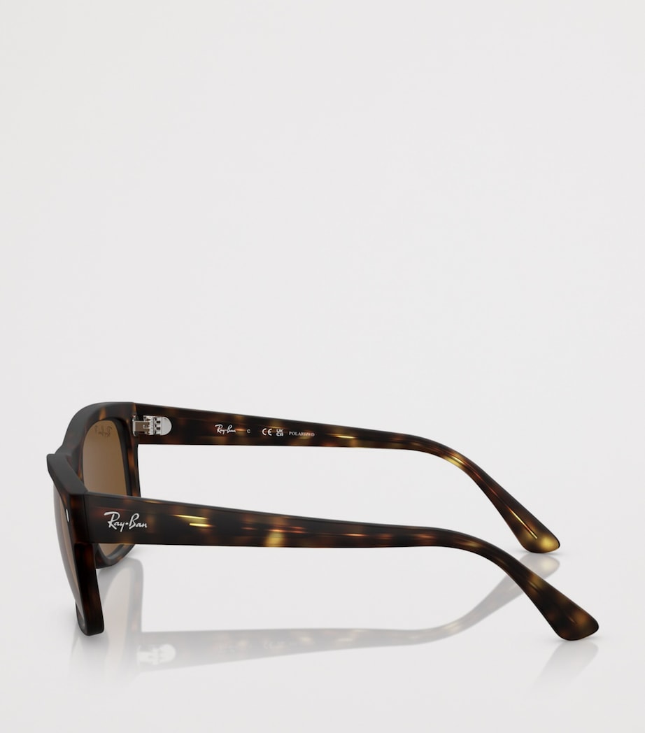 Ray-Ban Tortoiseshell Square Sunglasses Brown Image 3