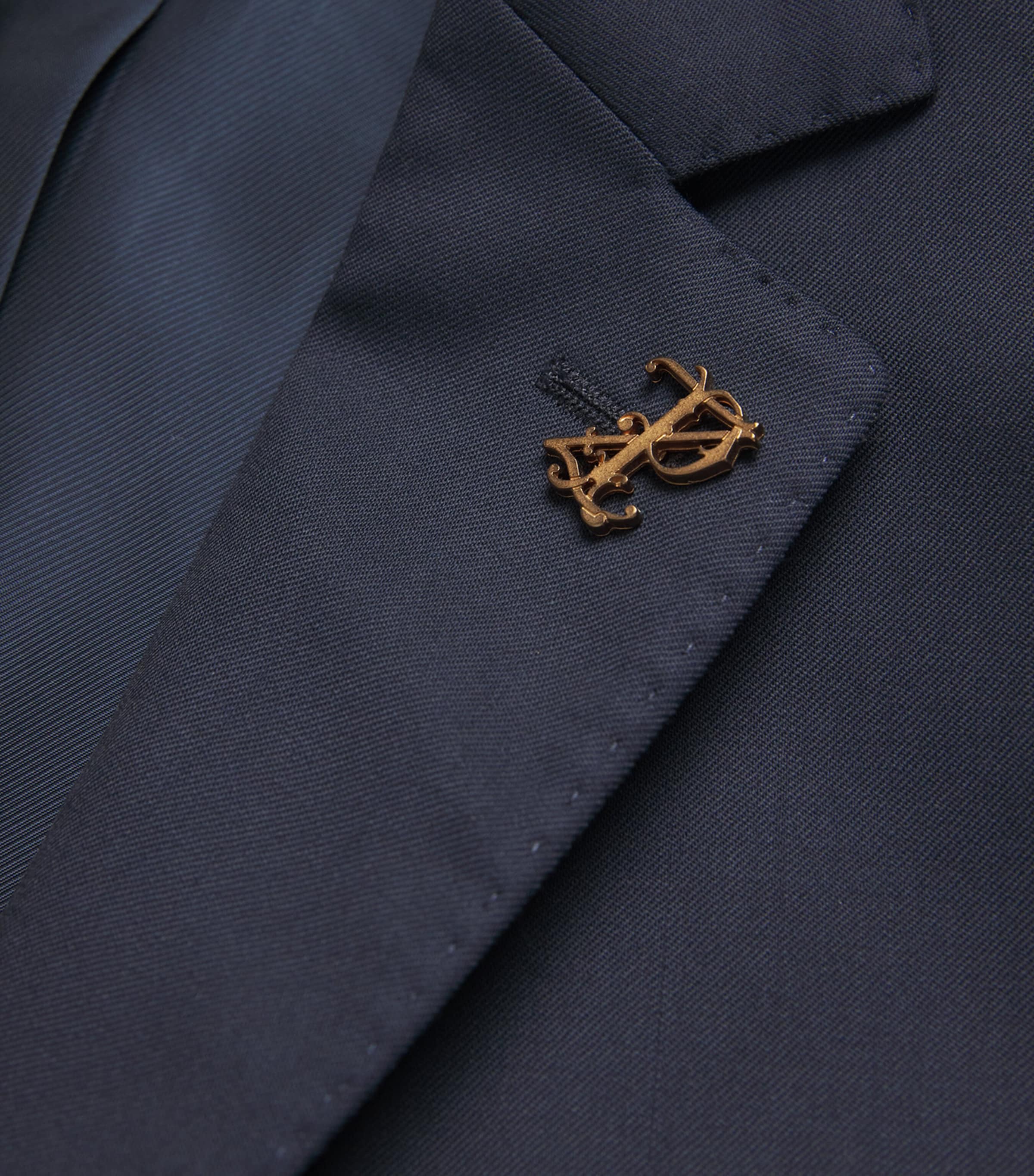 Wool 2-Piece Suit NAVY01' Image 5
