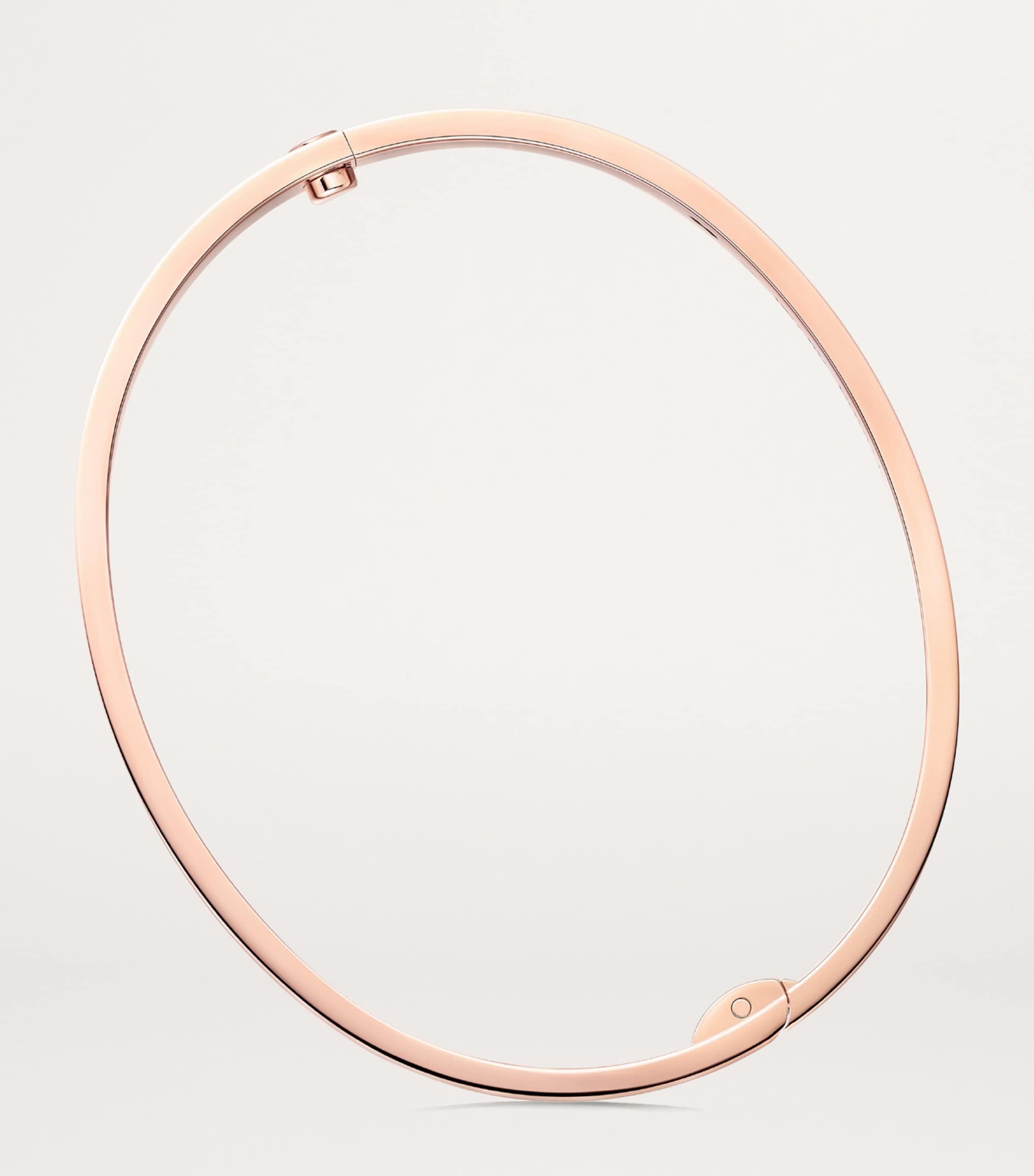 Rose Gold and Diamond LOVE Bangle ROSE GOLD Image 5