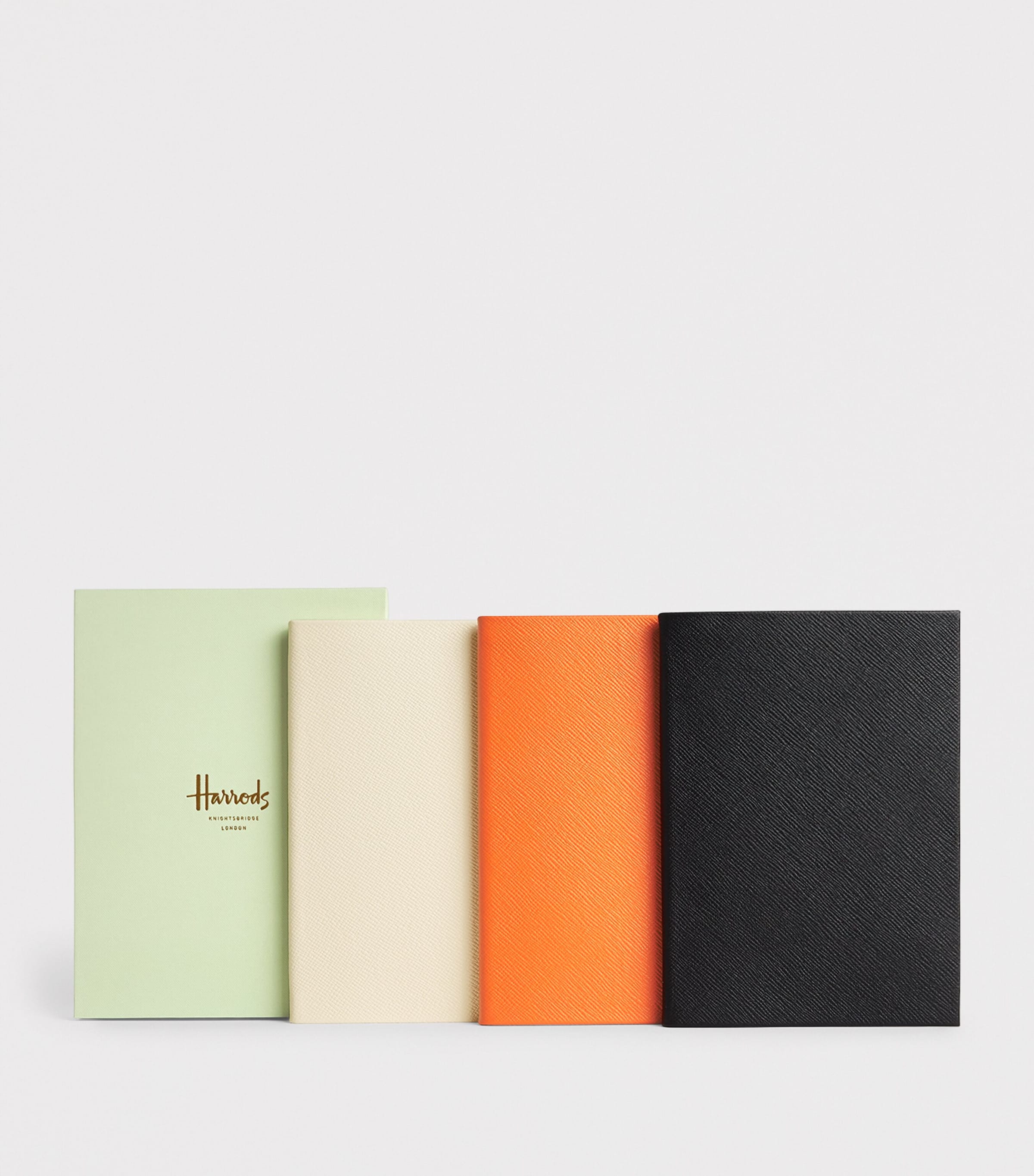 Harrods Leather A5 Notebook Black Image 4