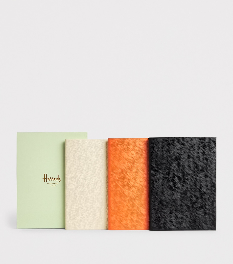 Harrods Leather A5 Notebook Black Image 4