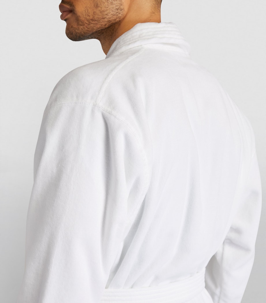 Towelling Robe WHITE Image 4