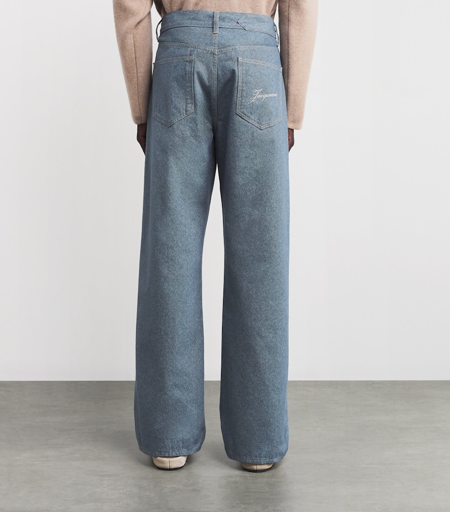 Straight Jeans 330-BLUE Image 4