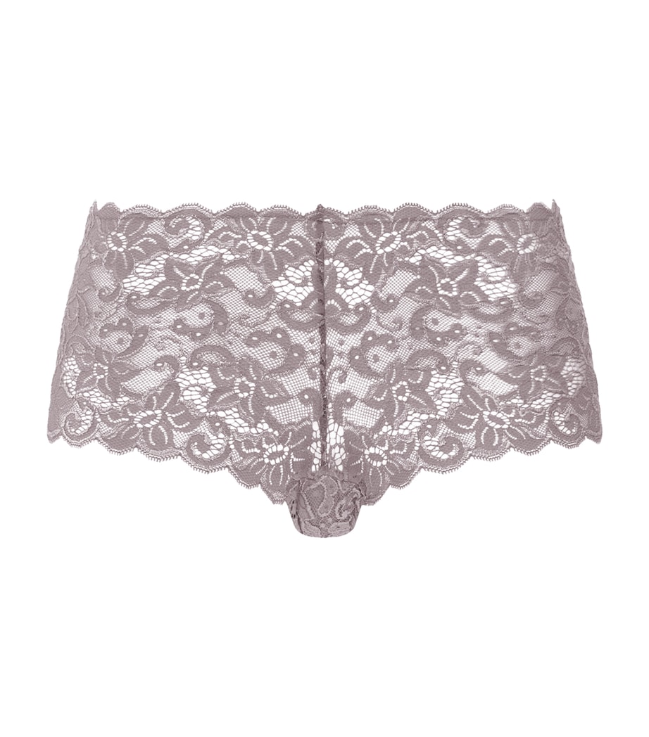 Hanro Womens Lace Moments Maxi Briefs Stormy Rose Image 1