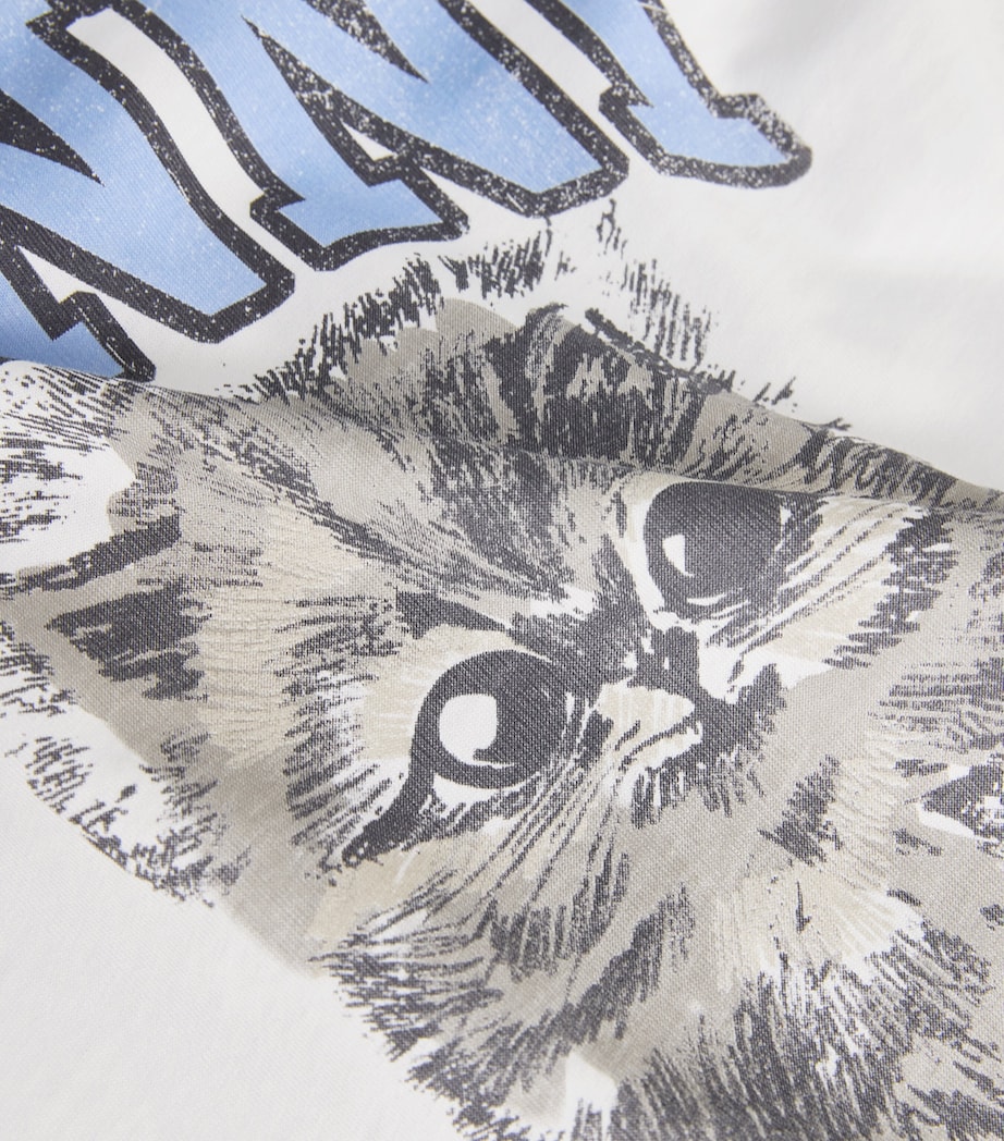 Organic Cotton Kitty T-Shirt 151 BRIGHT WHITE Image 5