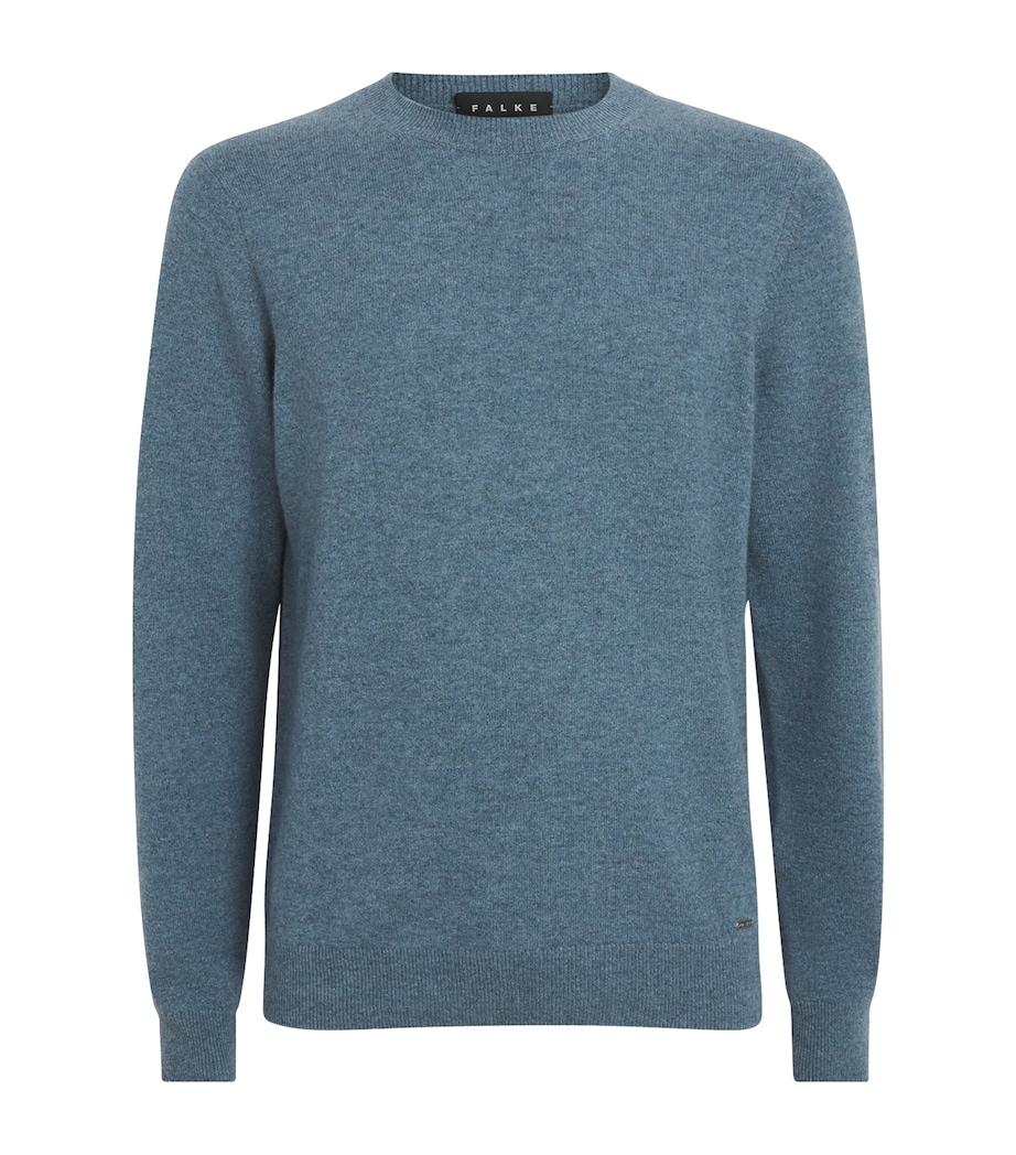 Falke Mens Cashmere Sweater Light Deni Image 1