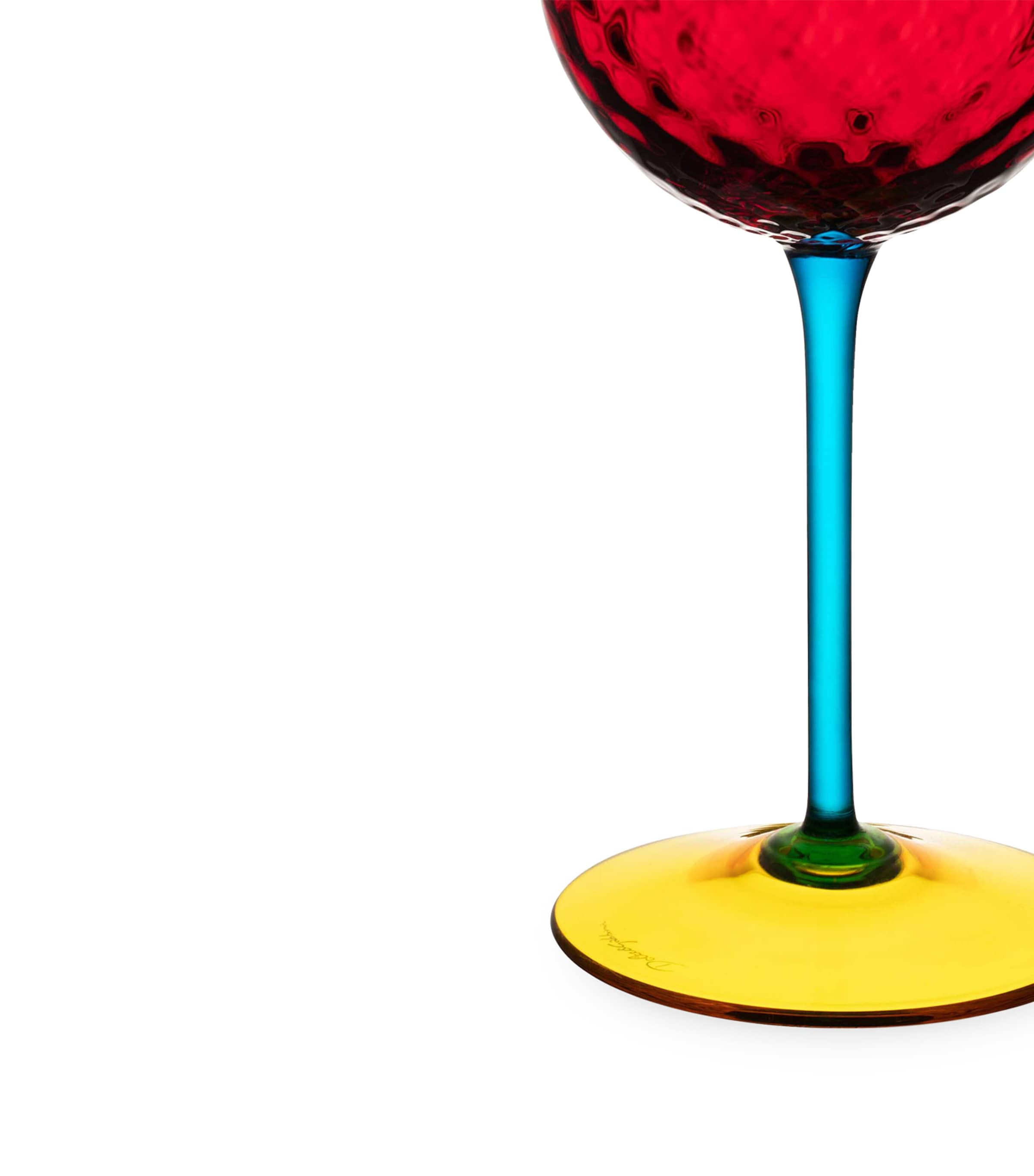 Dolce&Gabbana Casa Carretto Wine Glass Blu/rosso/giallo Image 3