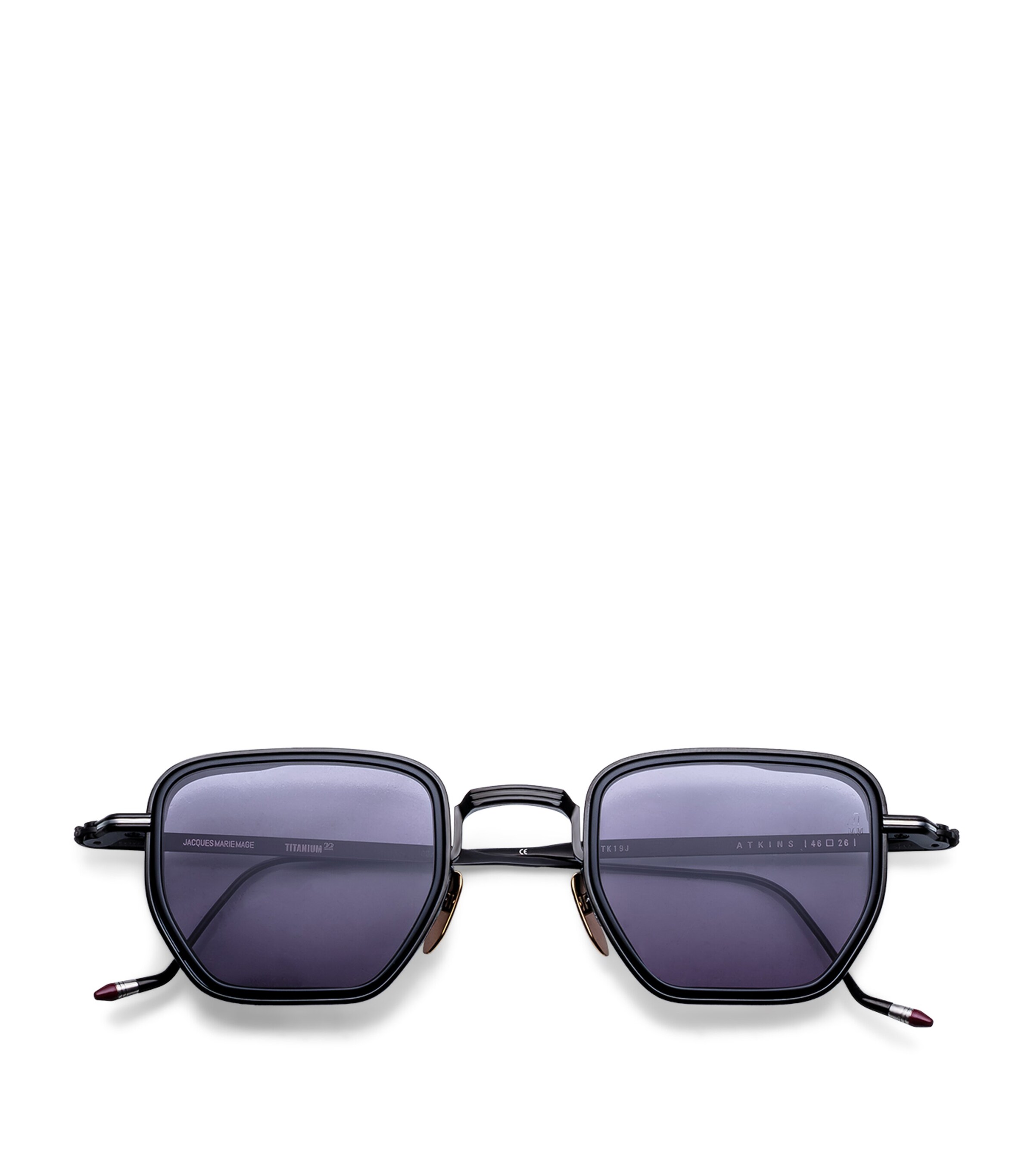 Jacques Marie Mage Metal Atkins Sunglasses Corbeau Image 1