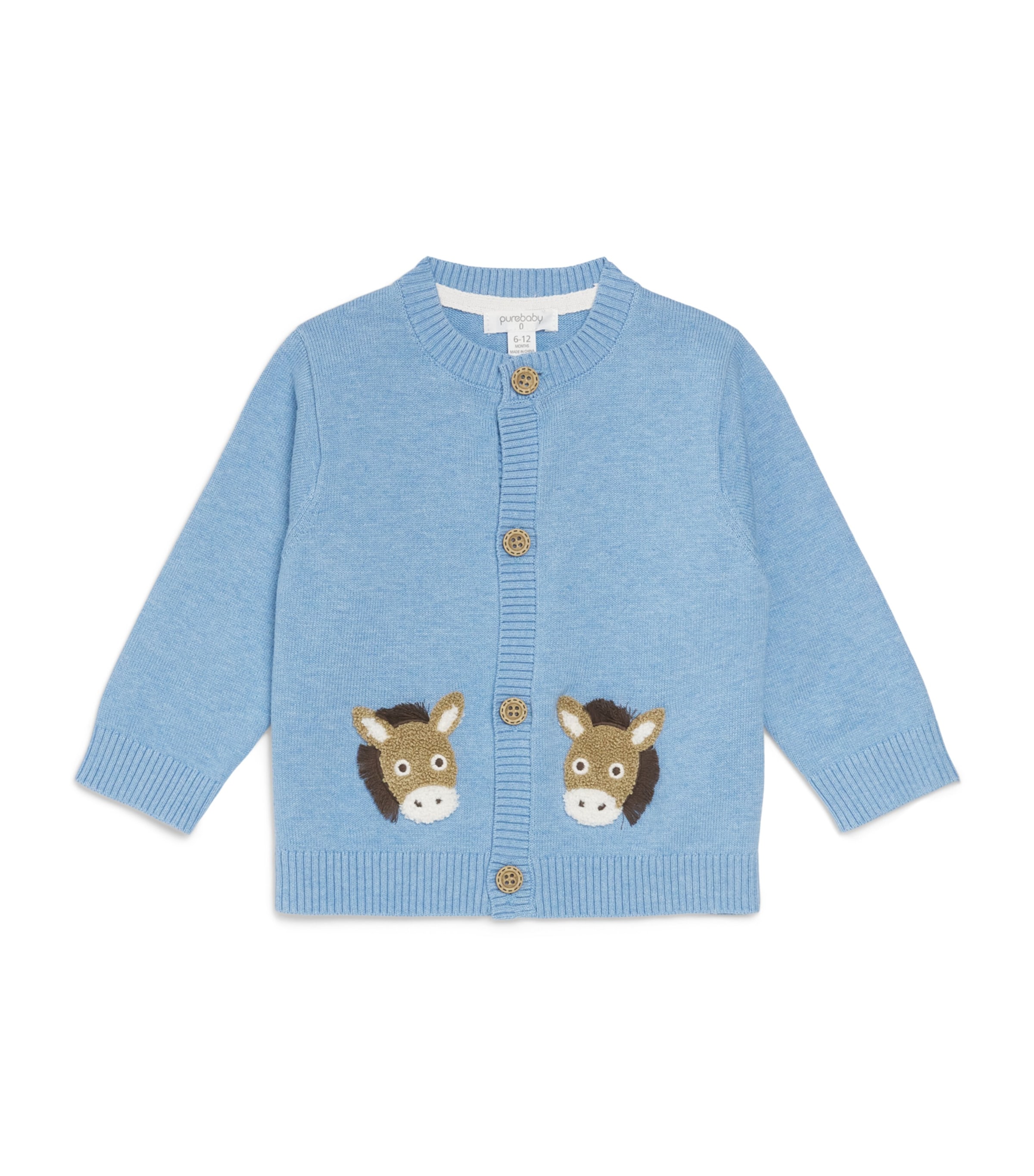 Purebaby Fiesta Friends Cardigan (0-12 Months) Crbml Image 1