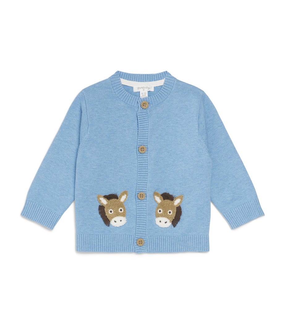 Purebaby Fiesta Friends Cardigan (0-12 Months) Crbml Image 1