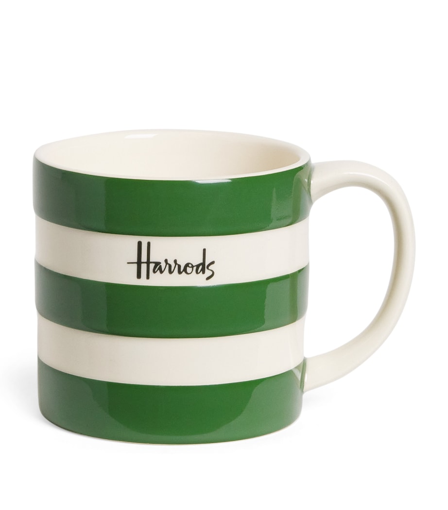 Large Cornish Stripe Mug GREEN Image 1