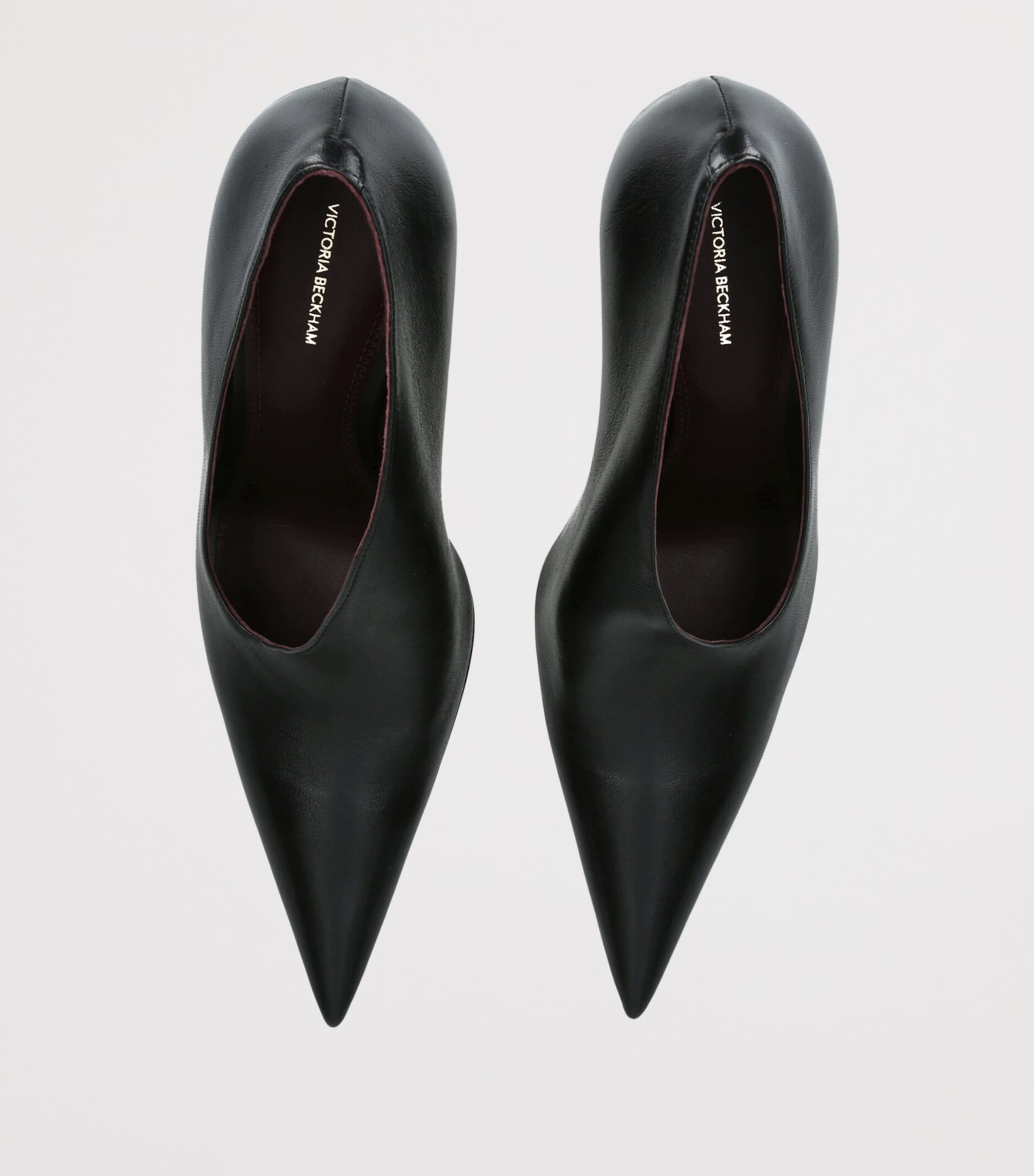 Victoria Beckham Leather Sloane Pumps 100 Black Image 3