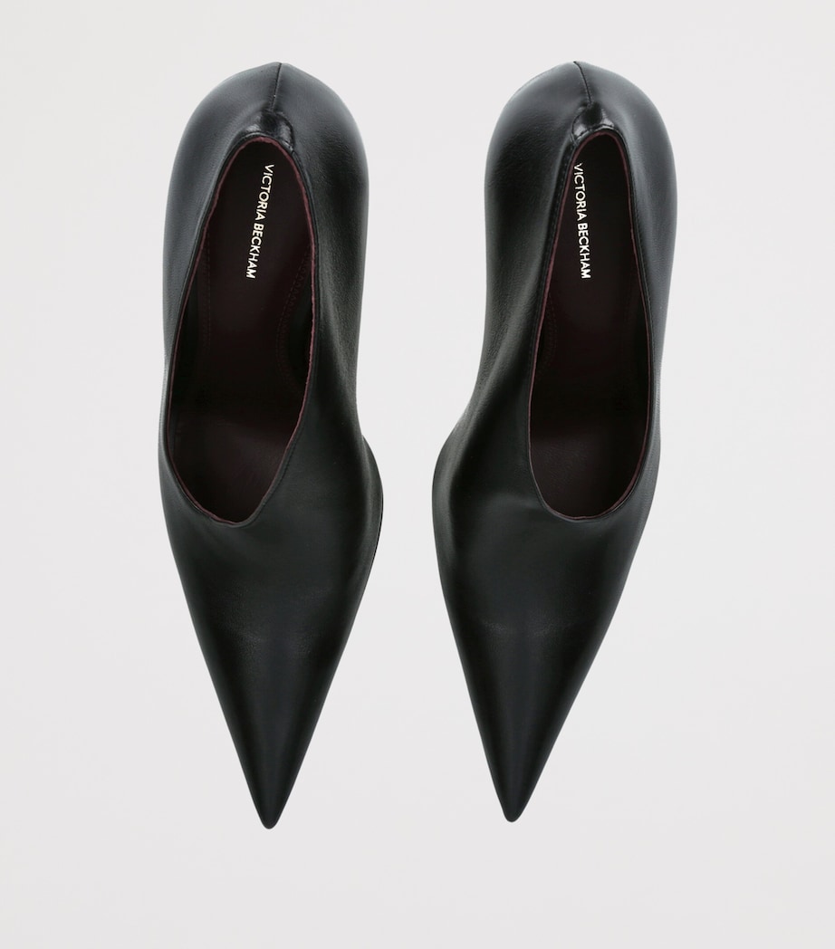 Victoria Beckham Leather Sloane Pumps 100 Black Image 3