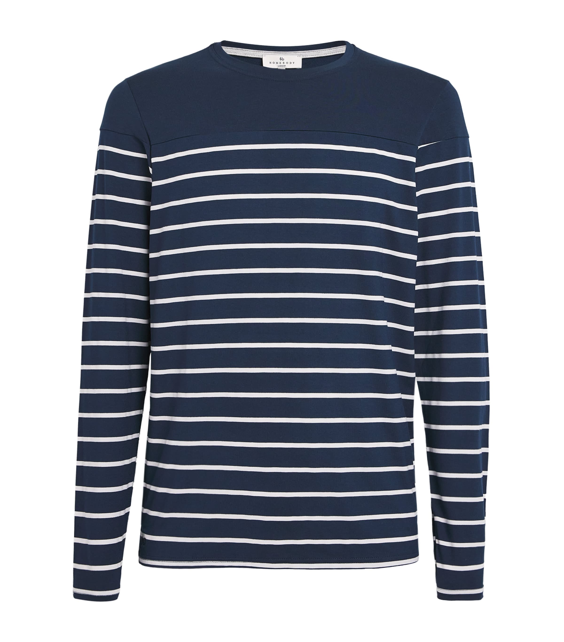 Homebody Jersey Picasso Stripe Long-Sleeve T-Shirt | Men Clothing | Nightwear | Loungewear | T-Shirts | Long Sleeve T-Shirts | Designers | Homebody | 5237