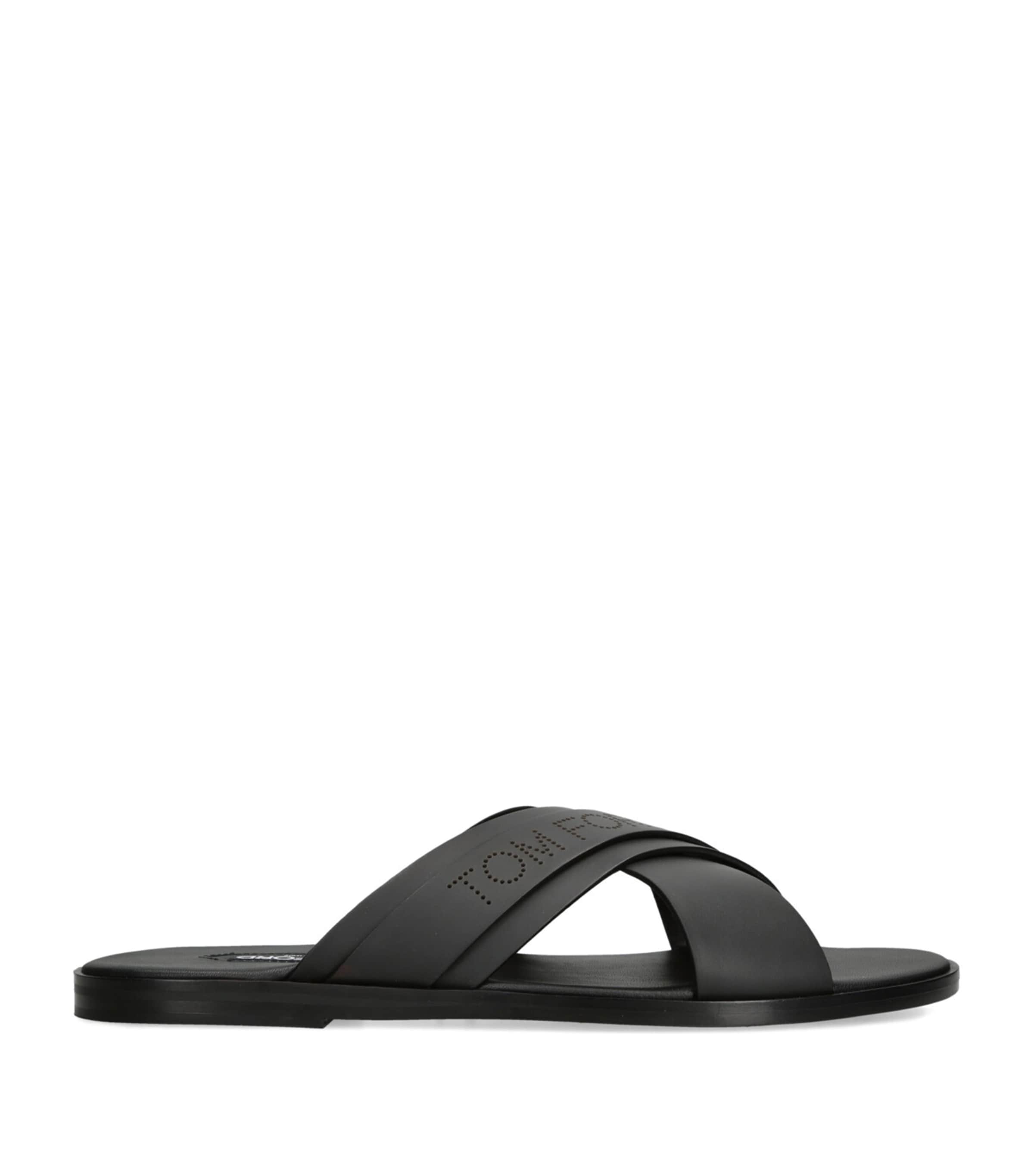 TOM FORD Leather Preston Slides | Holiday Shop | Mens | Sandals | Men Shoes | Sliders | Designers | Tom Ford | 5228